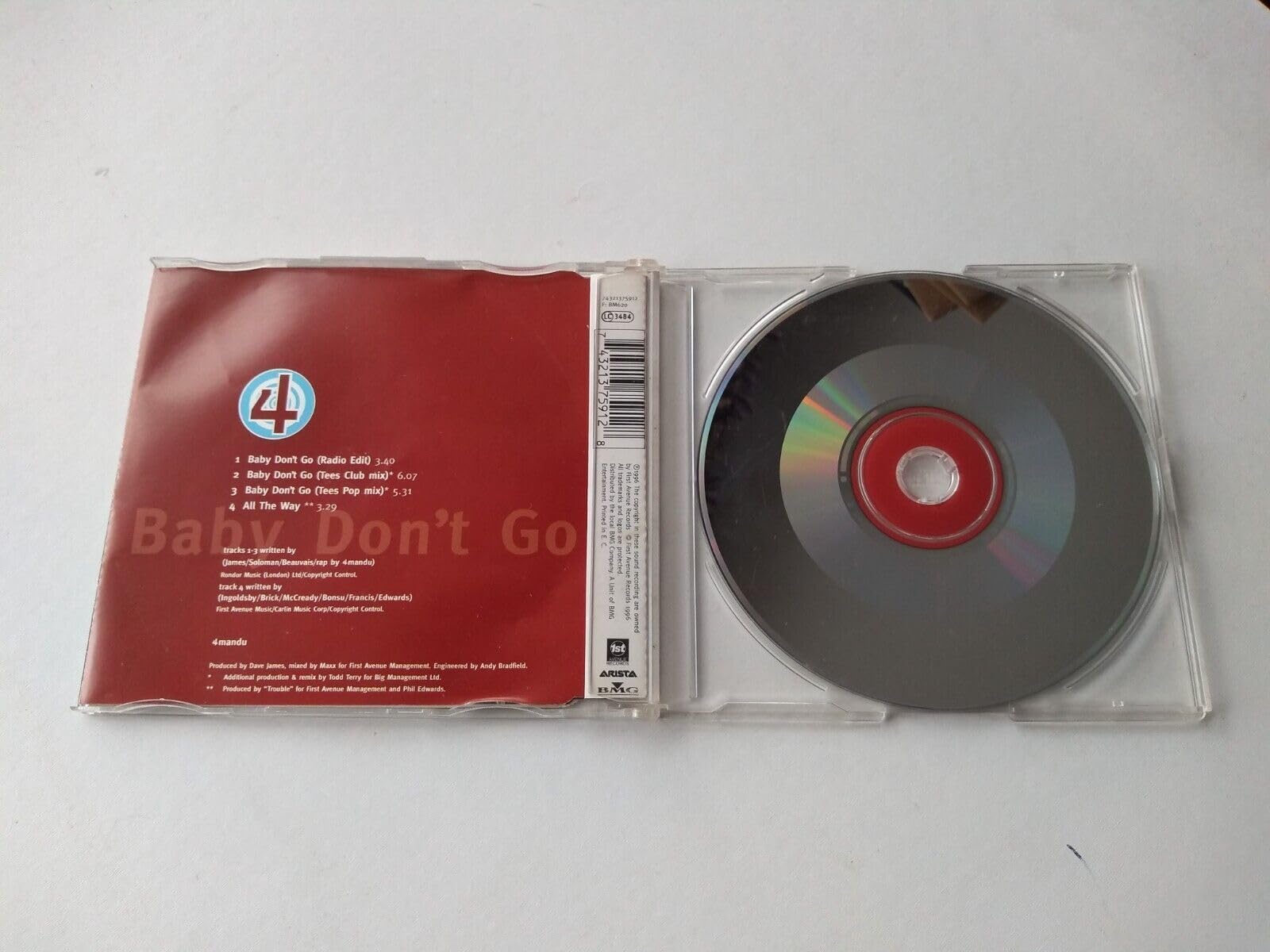 4mandu – Baby Don't Go (1996) CD Single