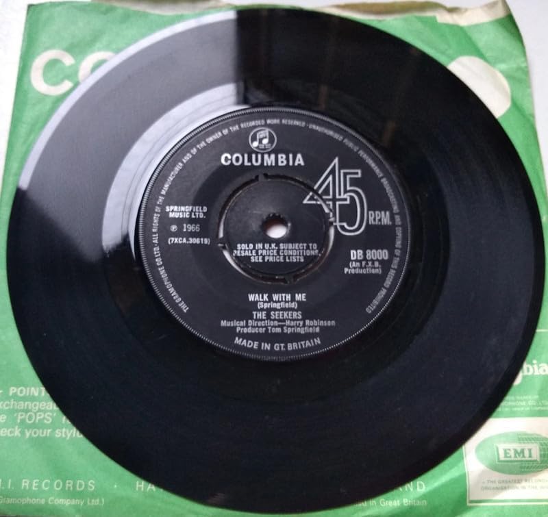 The Seekers – Walk With Me (Columbia ) 7" vinyl single VG/VG