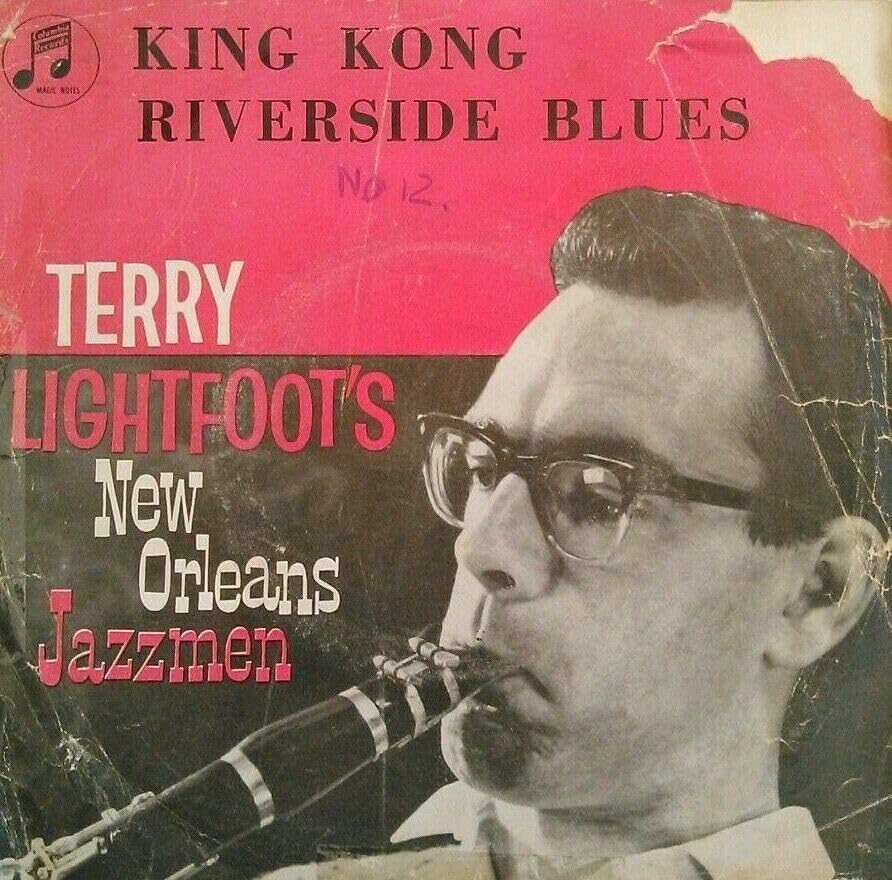 Terry Lightfoot's New Orleans Jazzmen - King Kong Riverside Blues (Columbia 1961) 7" vinyl single VG/P