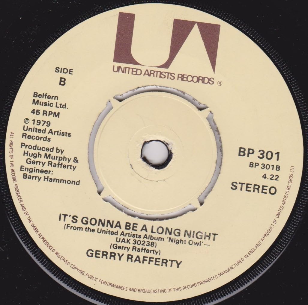 Gerry Rafferty – Get It Right Next Time (UA 1979) 7" vinyl single VG/-