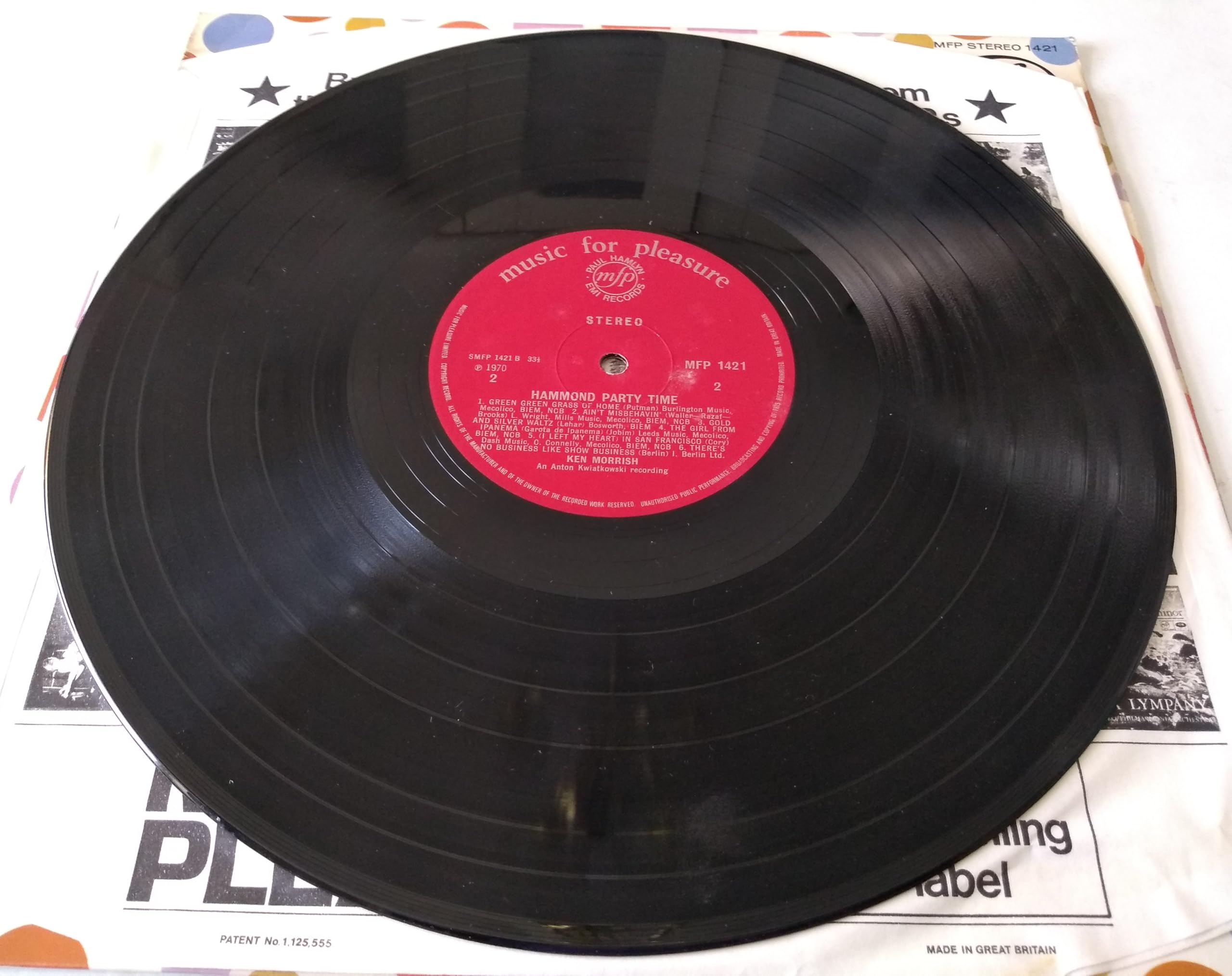 Ken Morrish ‎– Hammond Party Time (MFP 1970) 12" vinyl LP VG/VG