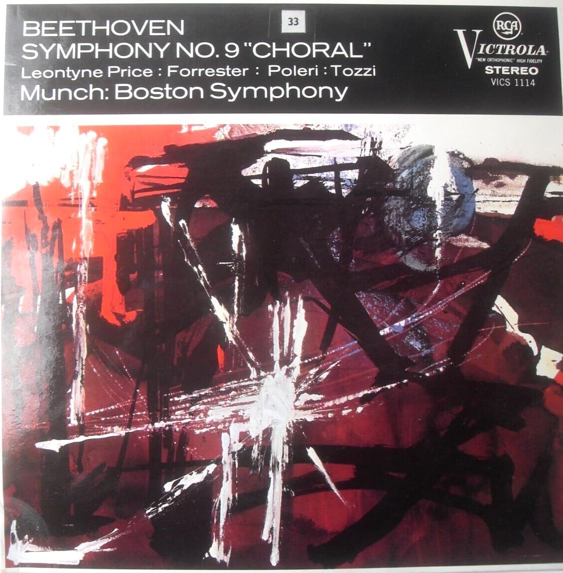 Beethoven - Symphony No. 9 'Choral' (RCA) 12" vinyl LP VG/VG