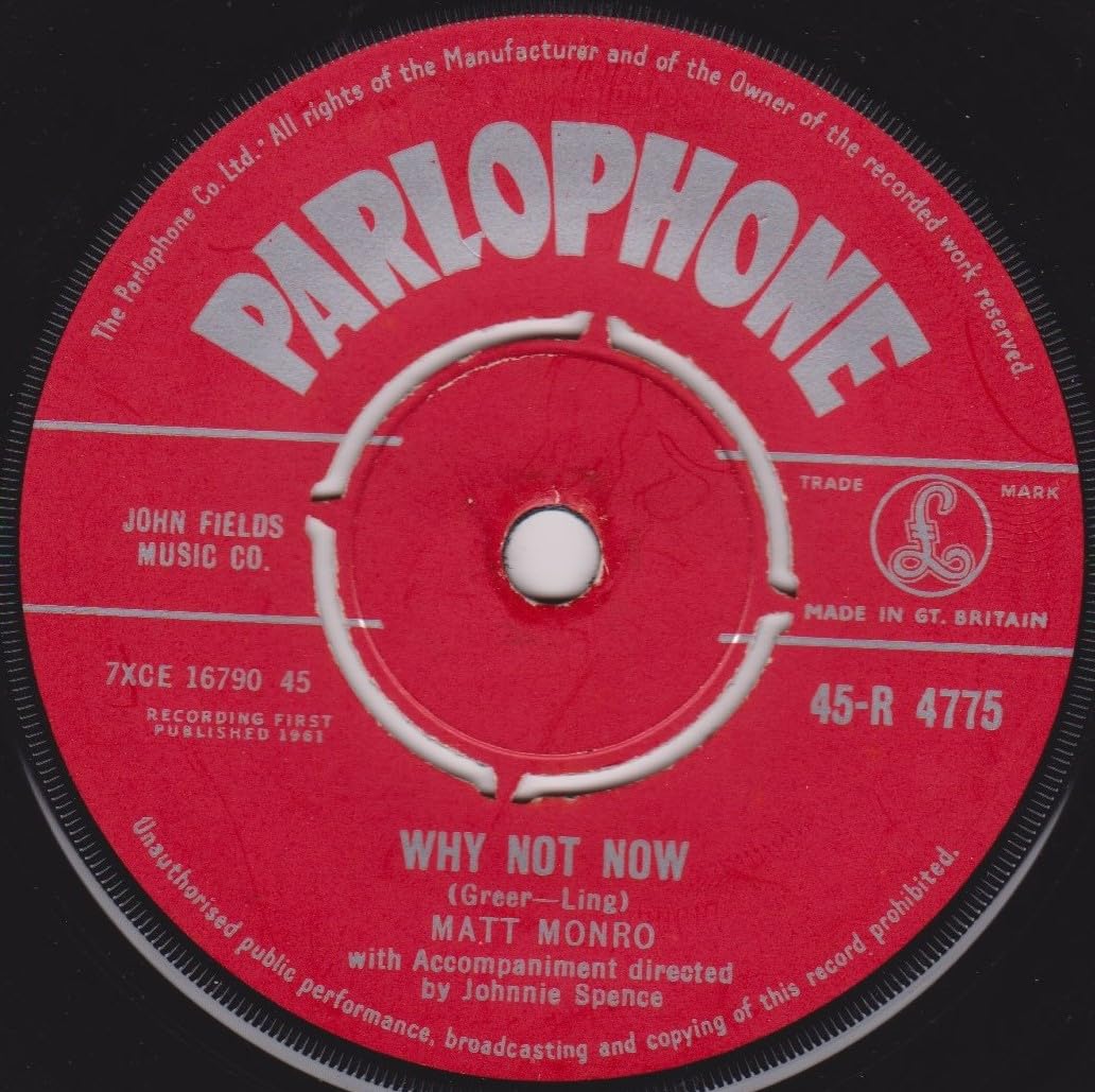 Matt Monro ‎– Can This Be Love (Parlophone 1961) 7" vinyl single VG/-