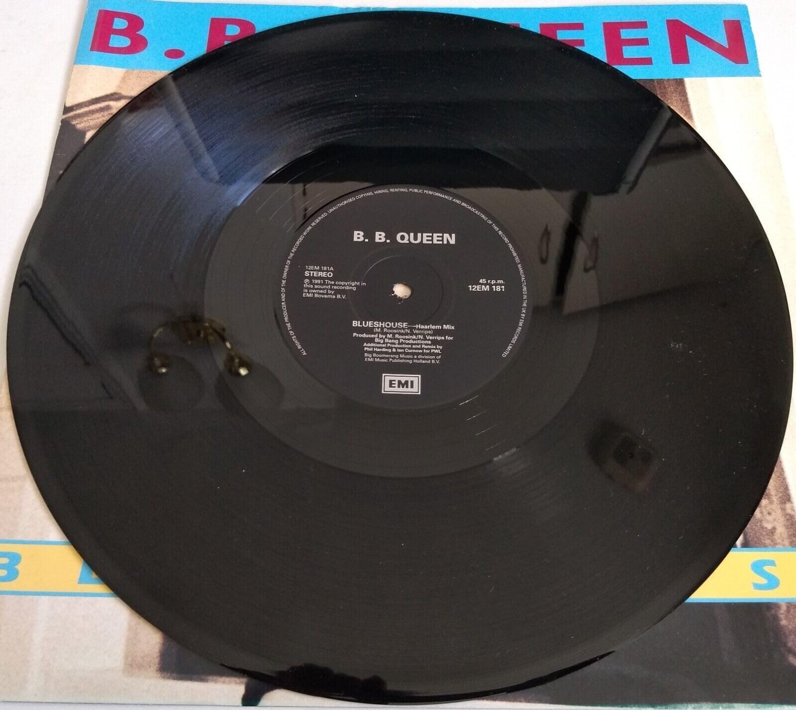 B.B. Queen - Blueshouse (EMI 1991) 12" vinyl single VG/VG