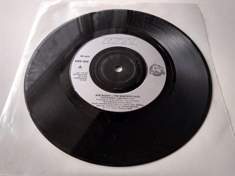 Jive Bunny & The Mastermixers – That's What I Like (Radio Mix) ( Music Factory 1989) 7" vinyl single VG/-