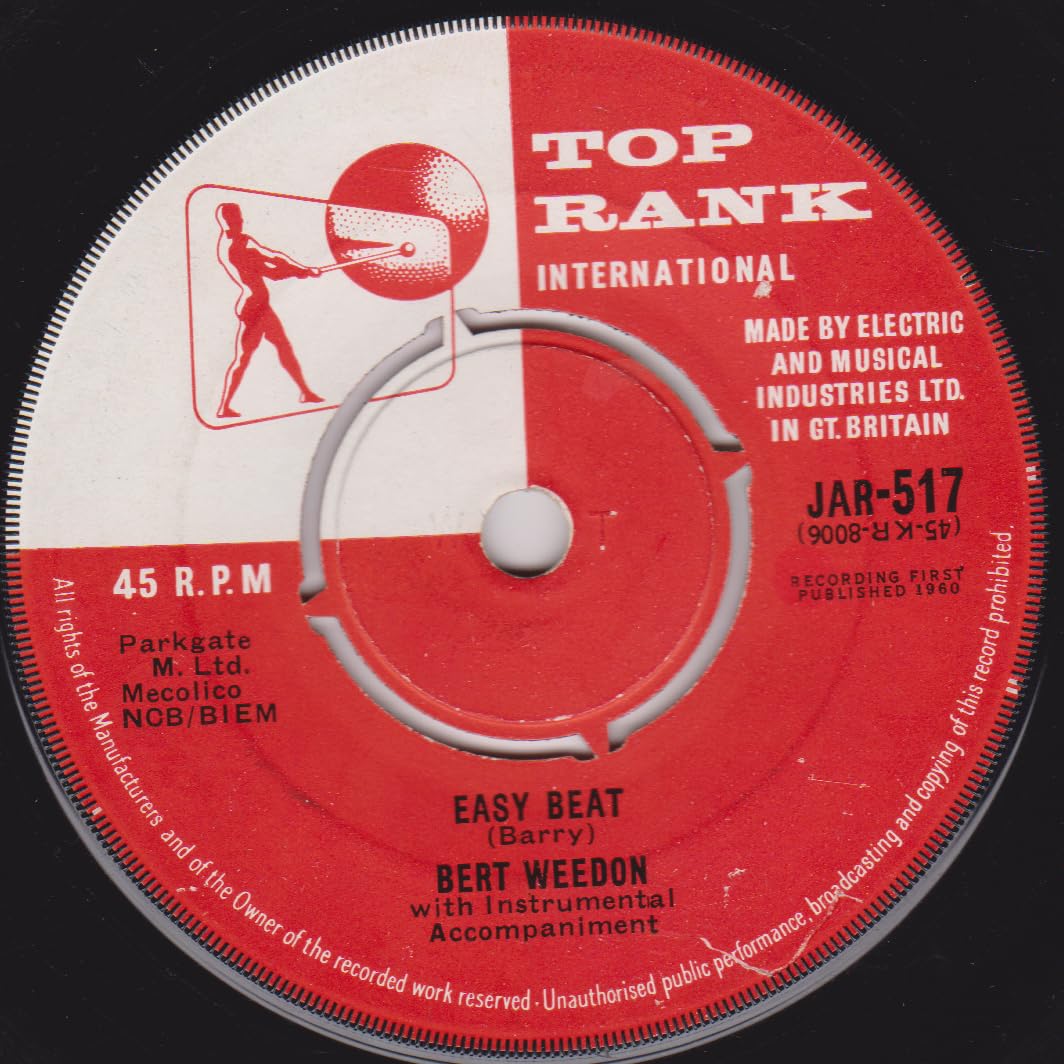 Bert Weedon – Sorry Robbie (Top Rank 1960) 7" vinyl single VG/-