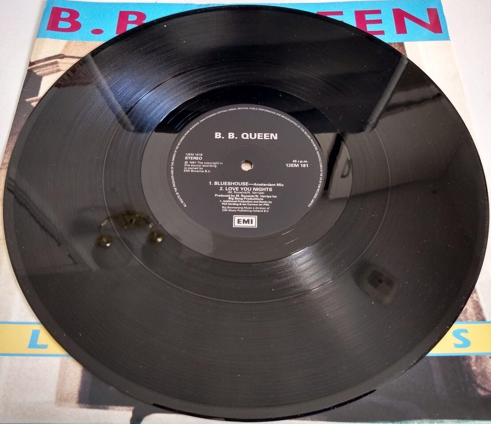 B.B. Queen - Blueshouse (EMI 1991) 12" vinyl single VG/VG