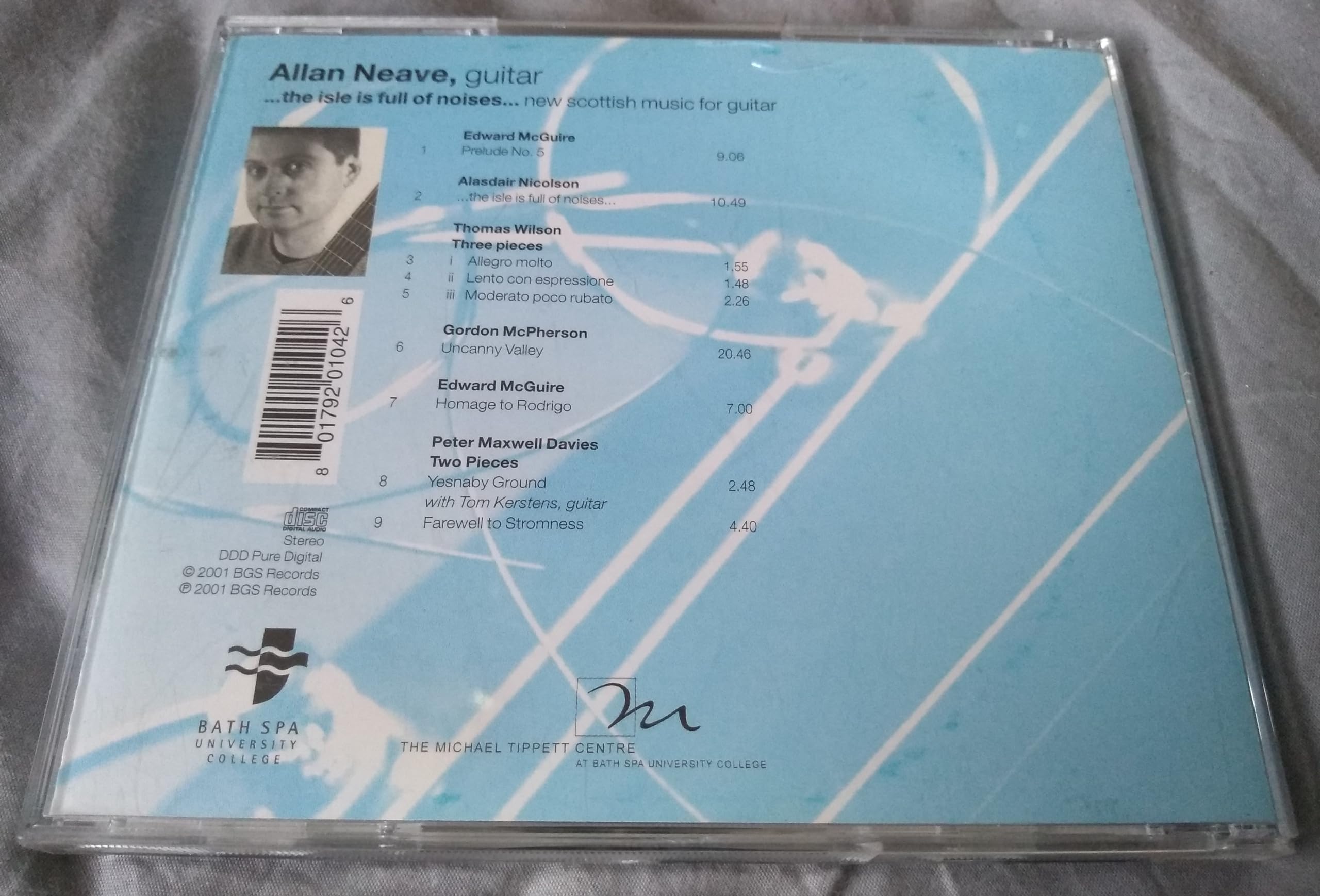 Allan Neave ‎– ...The Isle Is Full Of Noises...New Scottish Music For Guitar (1997) CD album