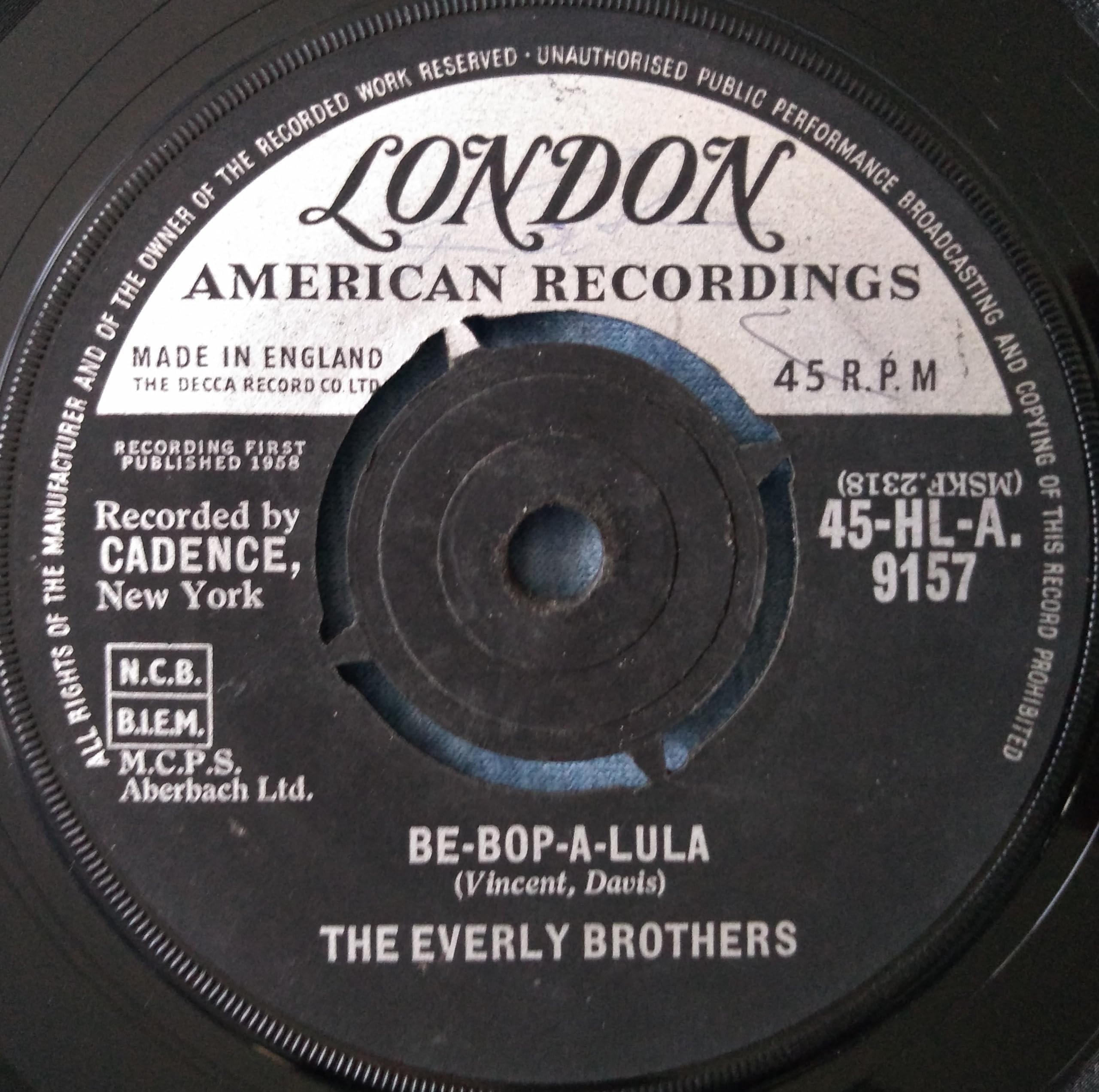 The Everly Brothers - When Will I Be Loved (London 1960) 7" vinyl single VG/-