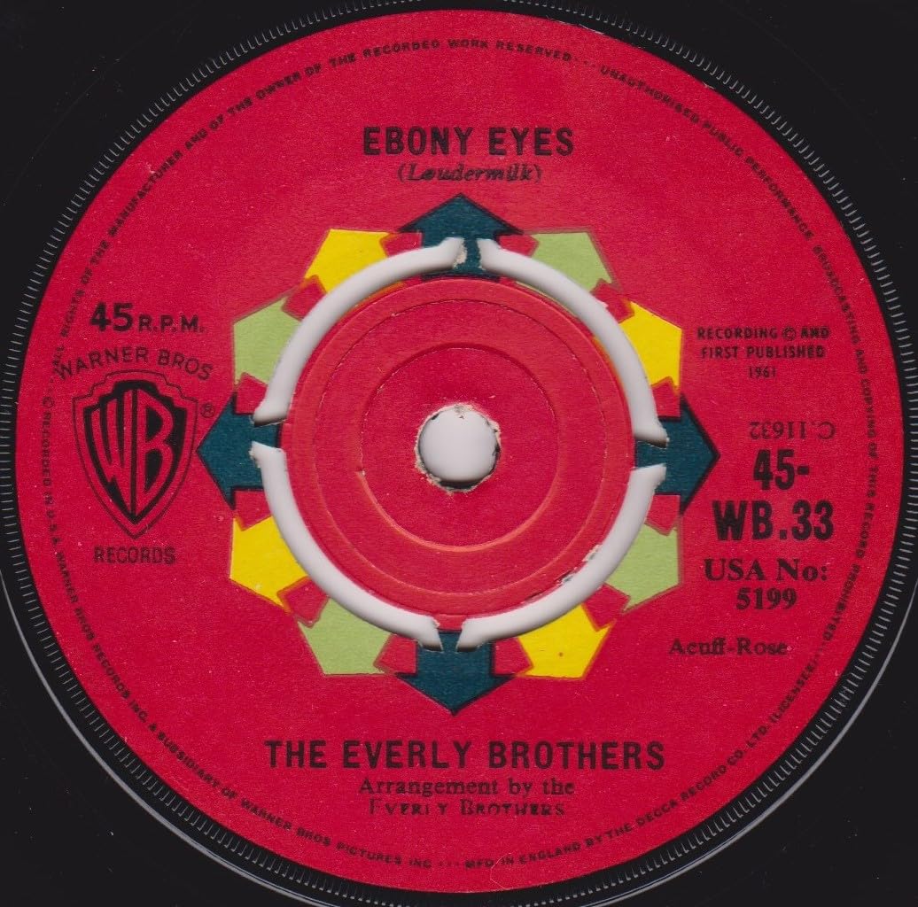 The Everly Brothers ‎– Walk Right Back (Warner Bros 1961) 7" vinyl single VG/-