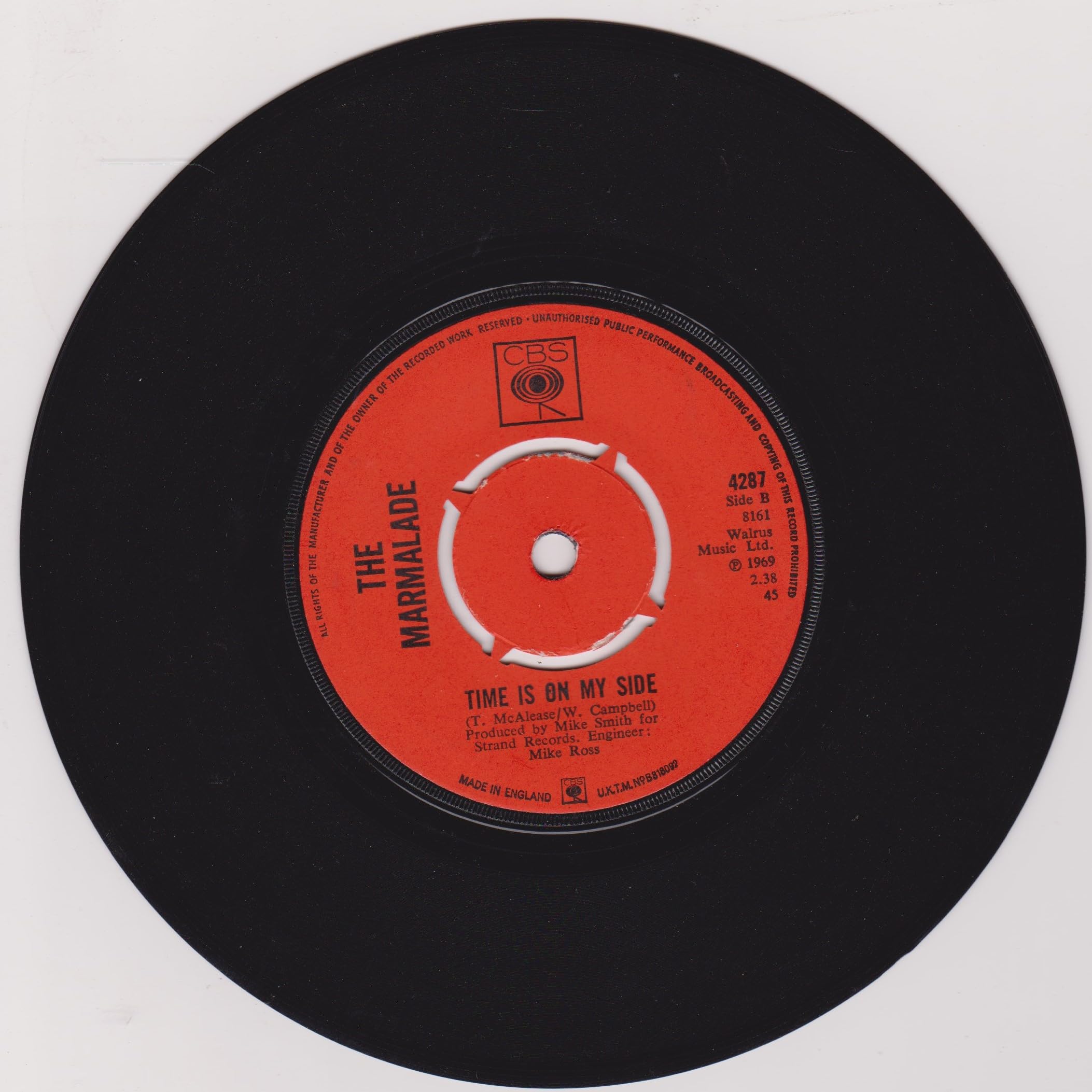 The Marmalade - Baby Make It Soon (CBS 1969) 7" vinyl single VG/VG