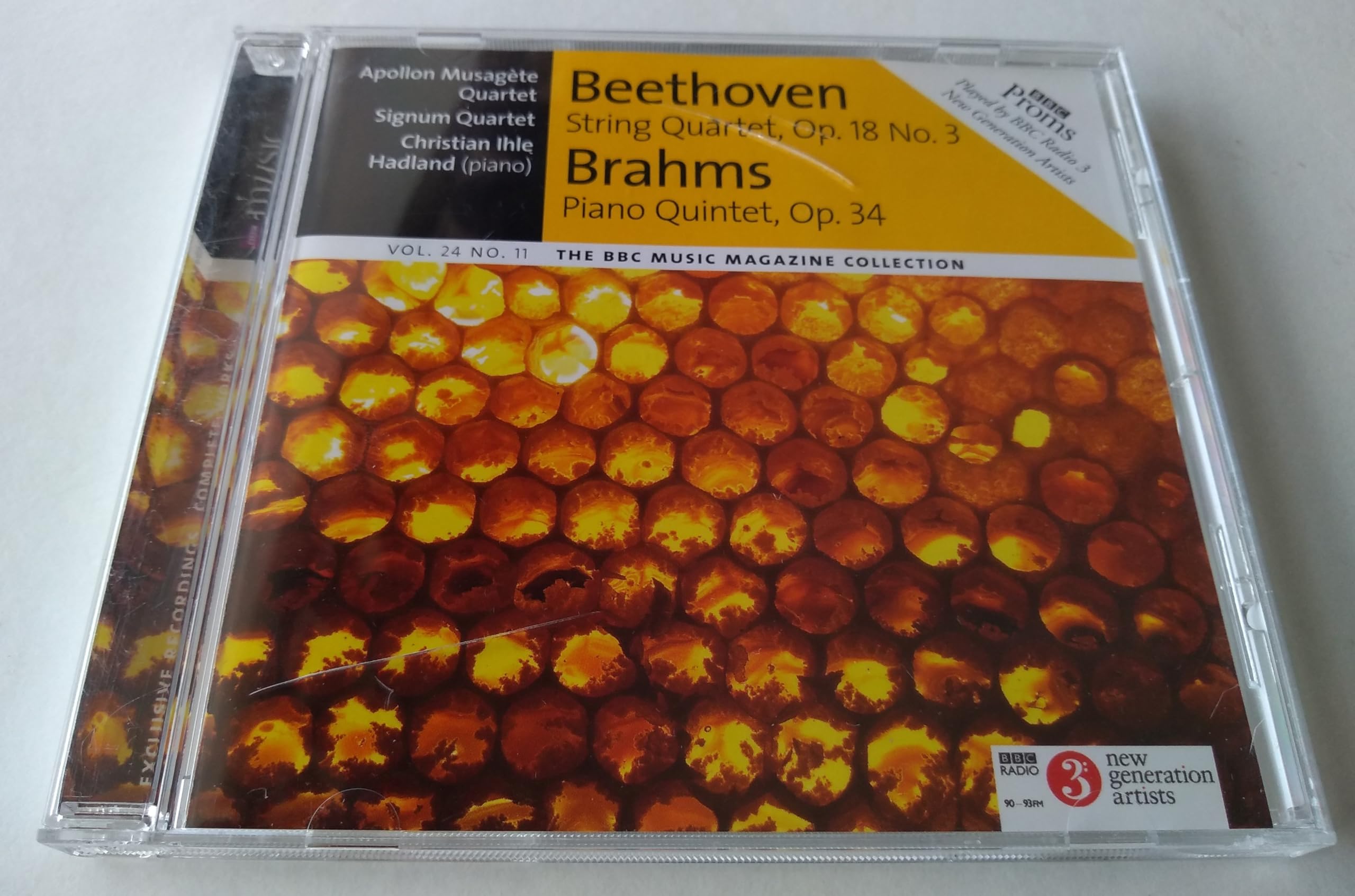 Beethoven, Brahms - String Quartet, Op.18 No.3 / Piano Quintet, Op.34 (2016) CD album