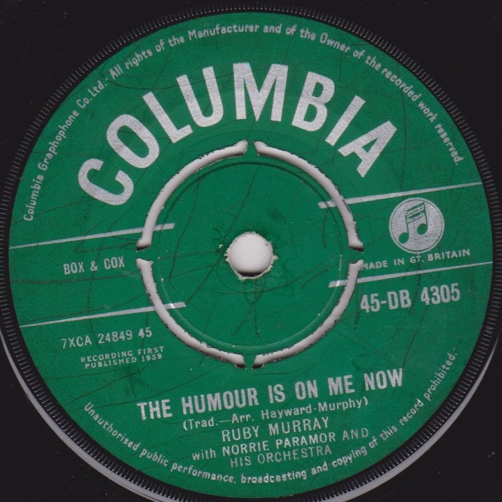 Ruby Murray With Norrie Paramor And His Orchestra ‎– Goodbye Jimmy, Goodbye (Columbia 1959) 7" vinyl single VG/-