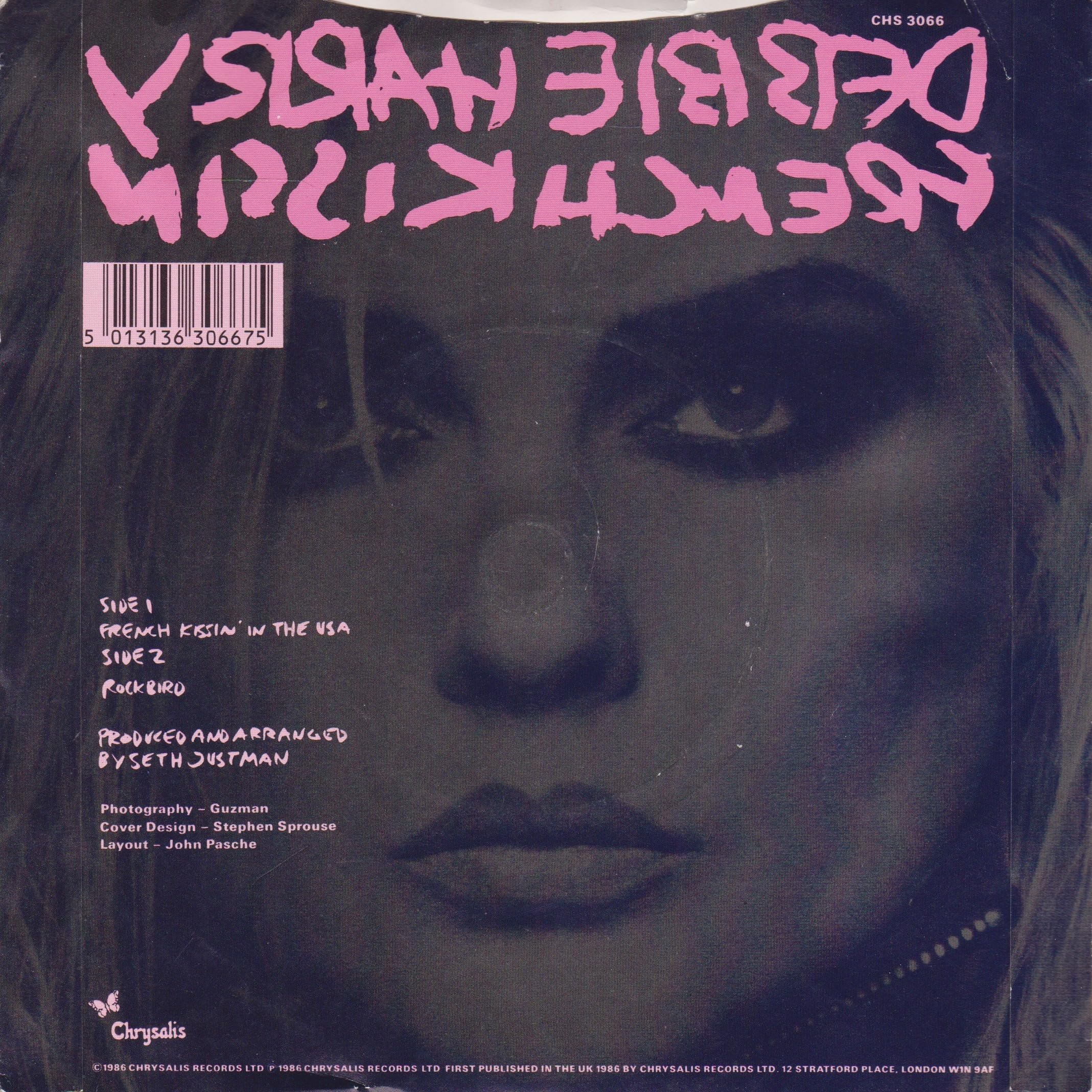 Debbie Harry ‎– French Kissin (Chrysalis 1986) 7" vinyl single VG/VG