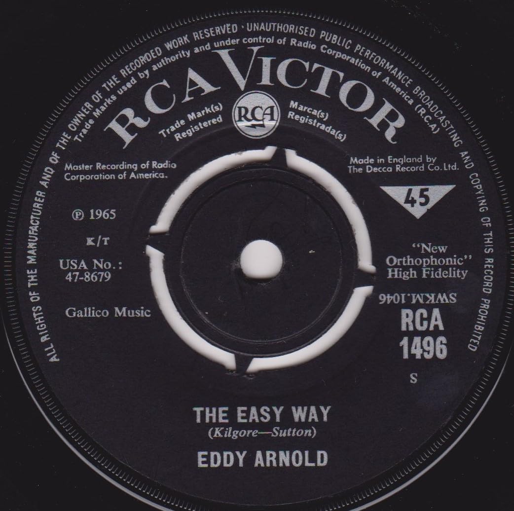 Eddy Arnold - Make The World Go Away (RCA Victor 1965) 7" vinyl single VG/-