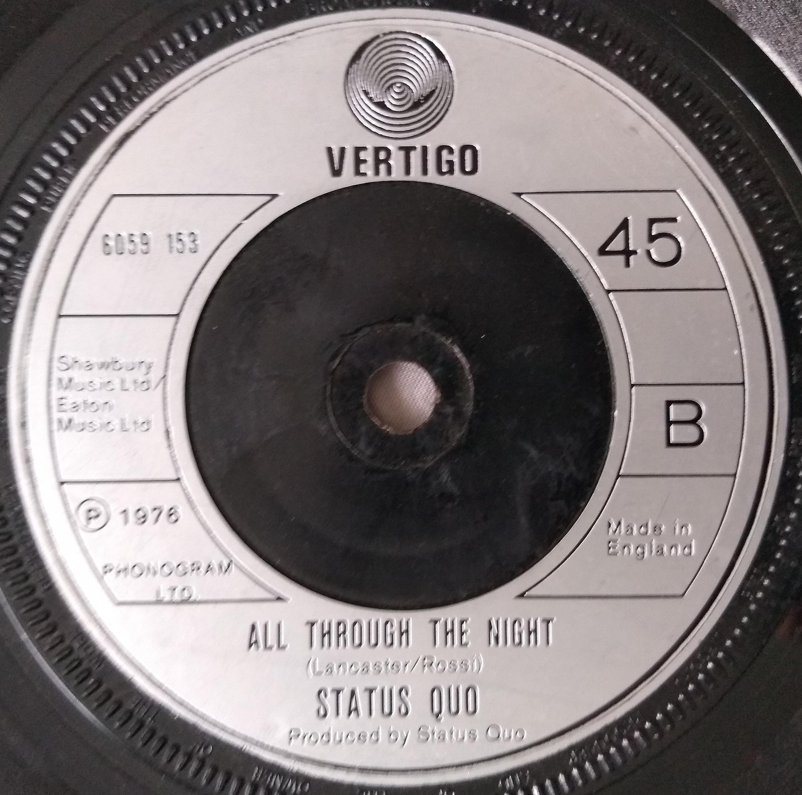 Status Quo – Wild Side of Life (Vertigo 1976) 7" vinyl single VG/-