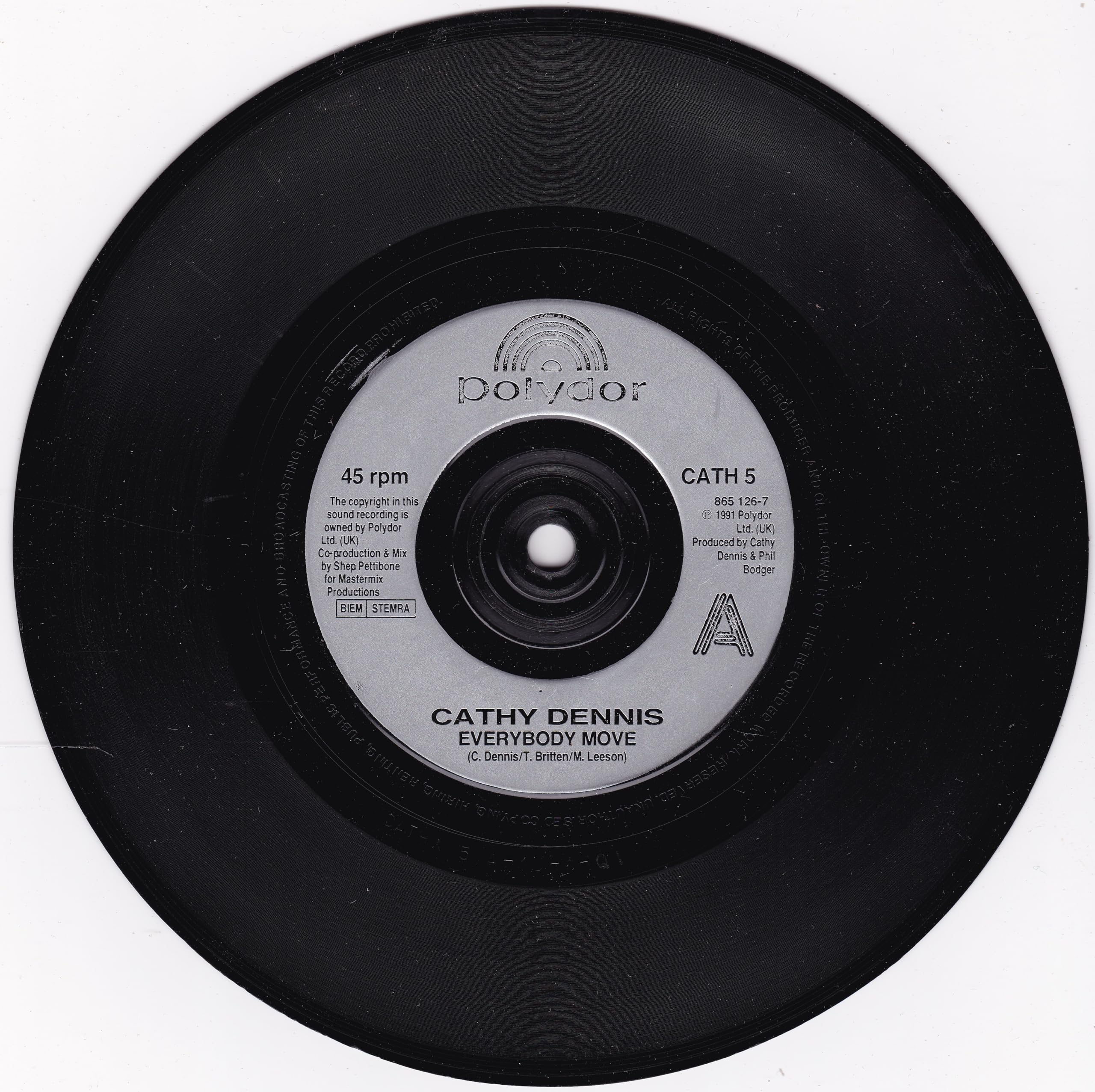 Cathy Dennis - Everybody Move (Polydor 1991) 7" vinyl single VG/VG