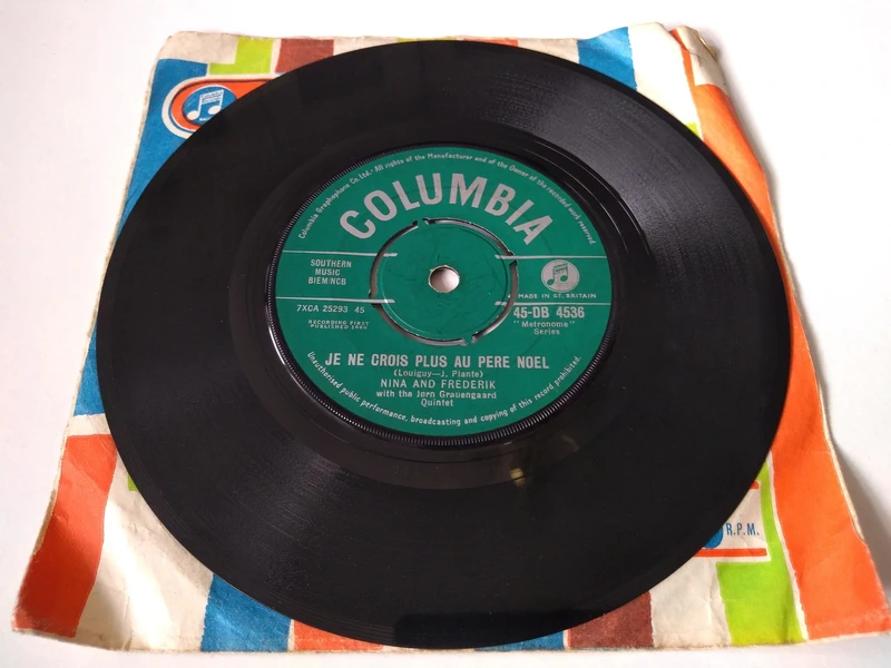 Nina And Frederik With The Jørn Grauengaard Quintet ‎– Little Donkey (Columbia 1960) 7" vinyl single VG/G+