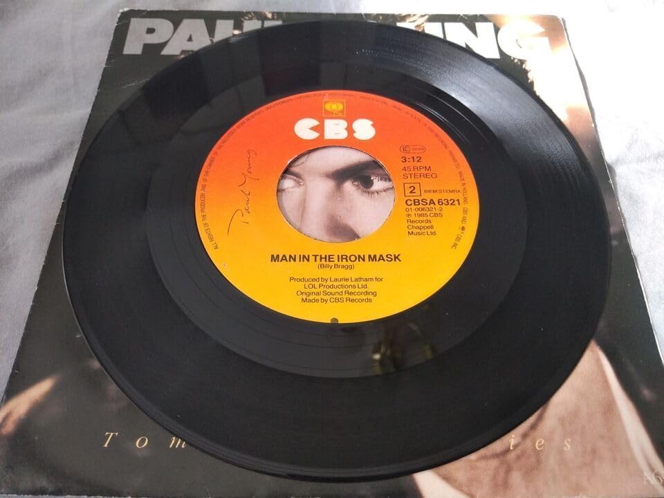 Paul Young - Tomb of Memories (CBS 1985) 7" vinyl P/S single VG/VG jukebox centre