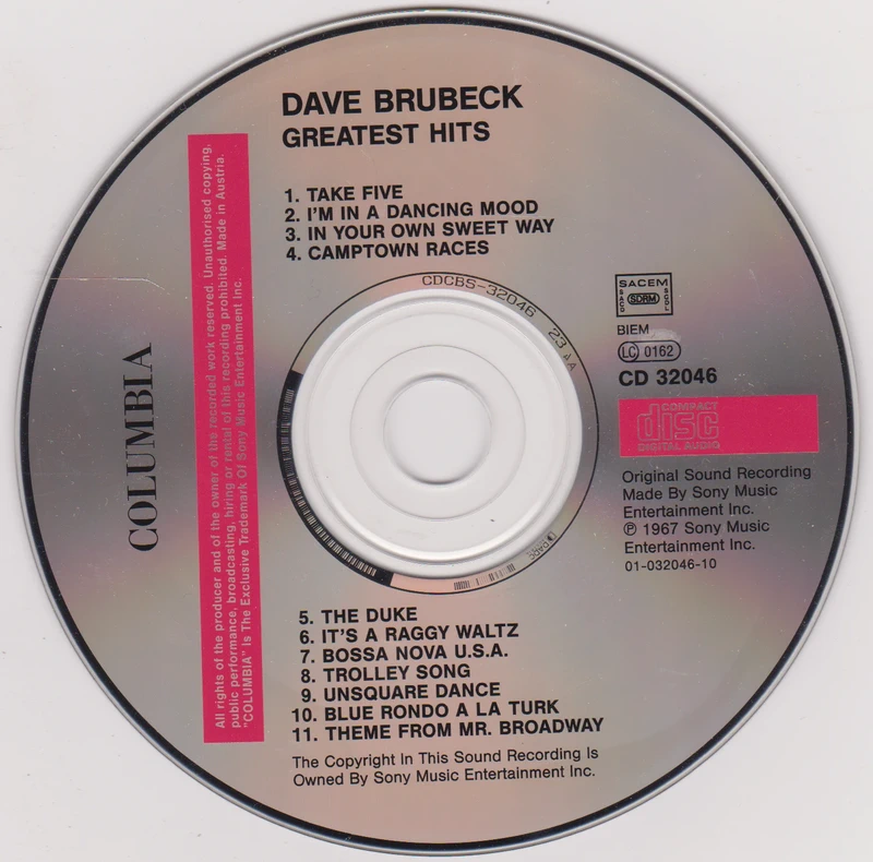 Dave Brubeck's Greatest Hits CD album