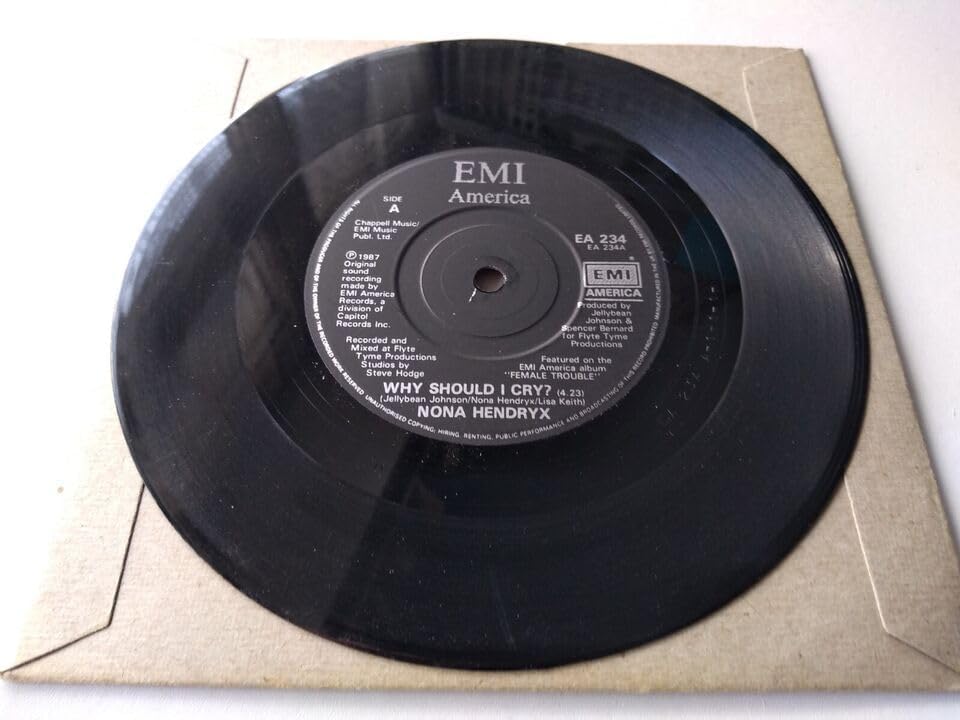 Nona Hendryx – Why Should I Cry? (EMI 1987) 7" vinyl single VG/-