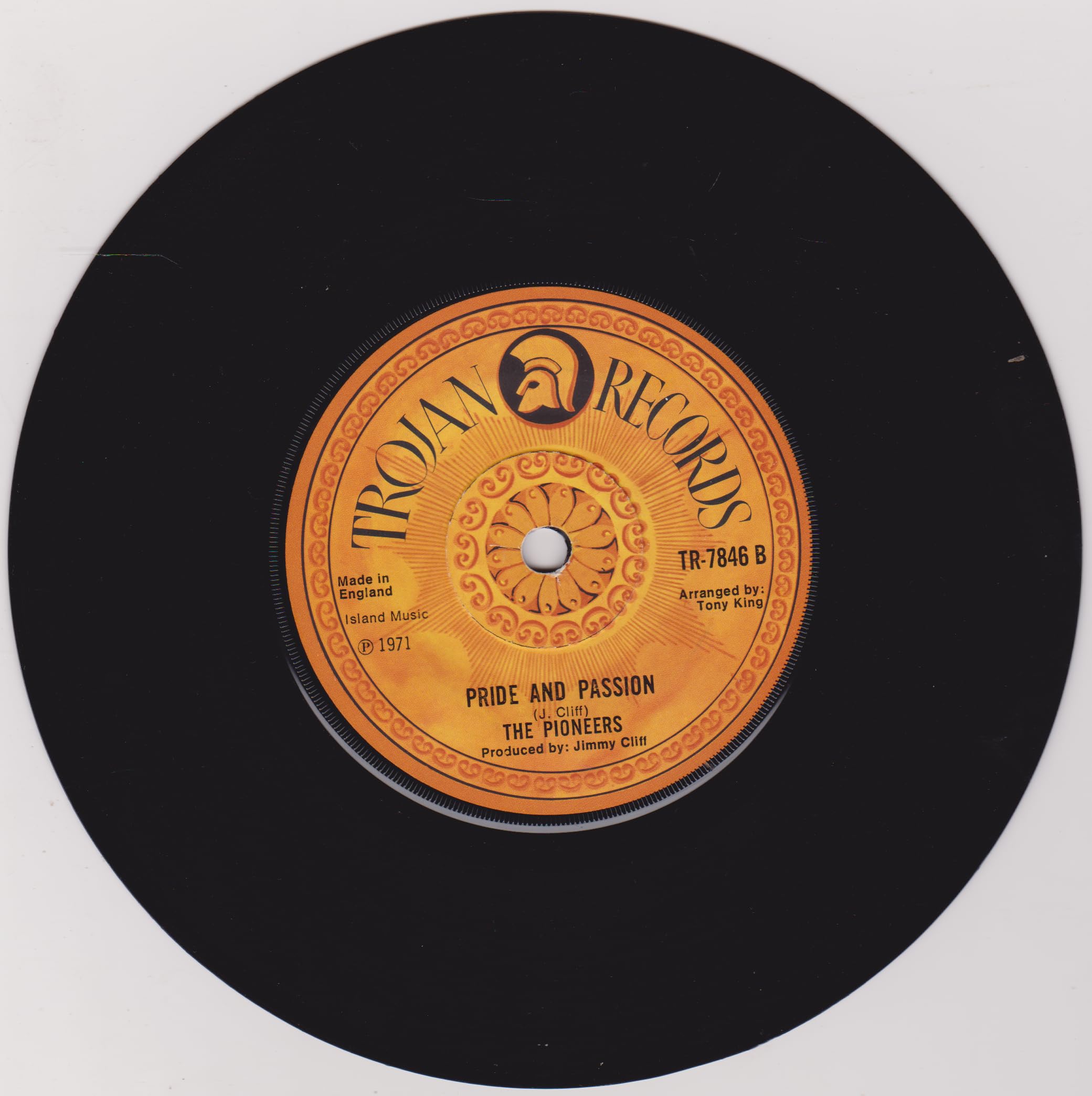 The Pioneers – Give And Take (Trojan 1971) 7" vinyl single VG/-