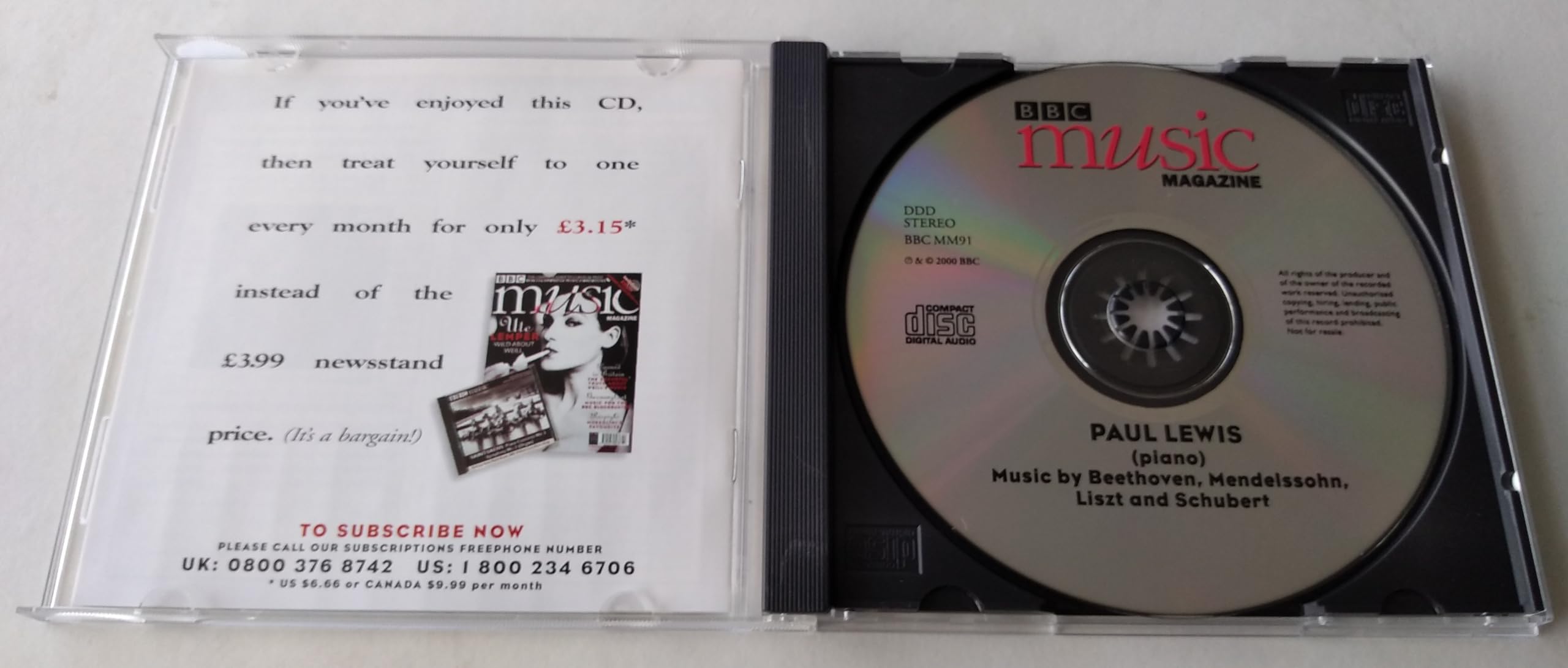 Beethoven, Mendelssohn, Liszt & Schubert - Piano Sonata 'Les Adieux' (2000) CD album