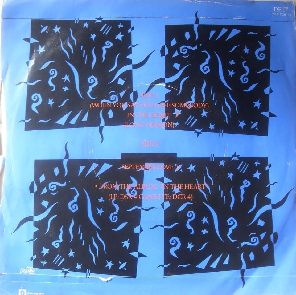 Kool & The Gang - In The Heart (De-Lite 1984) 7" vinyl single VG/G+