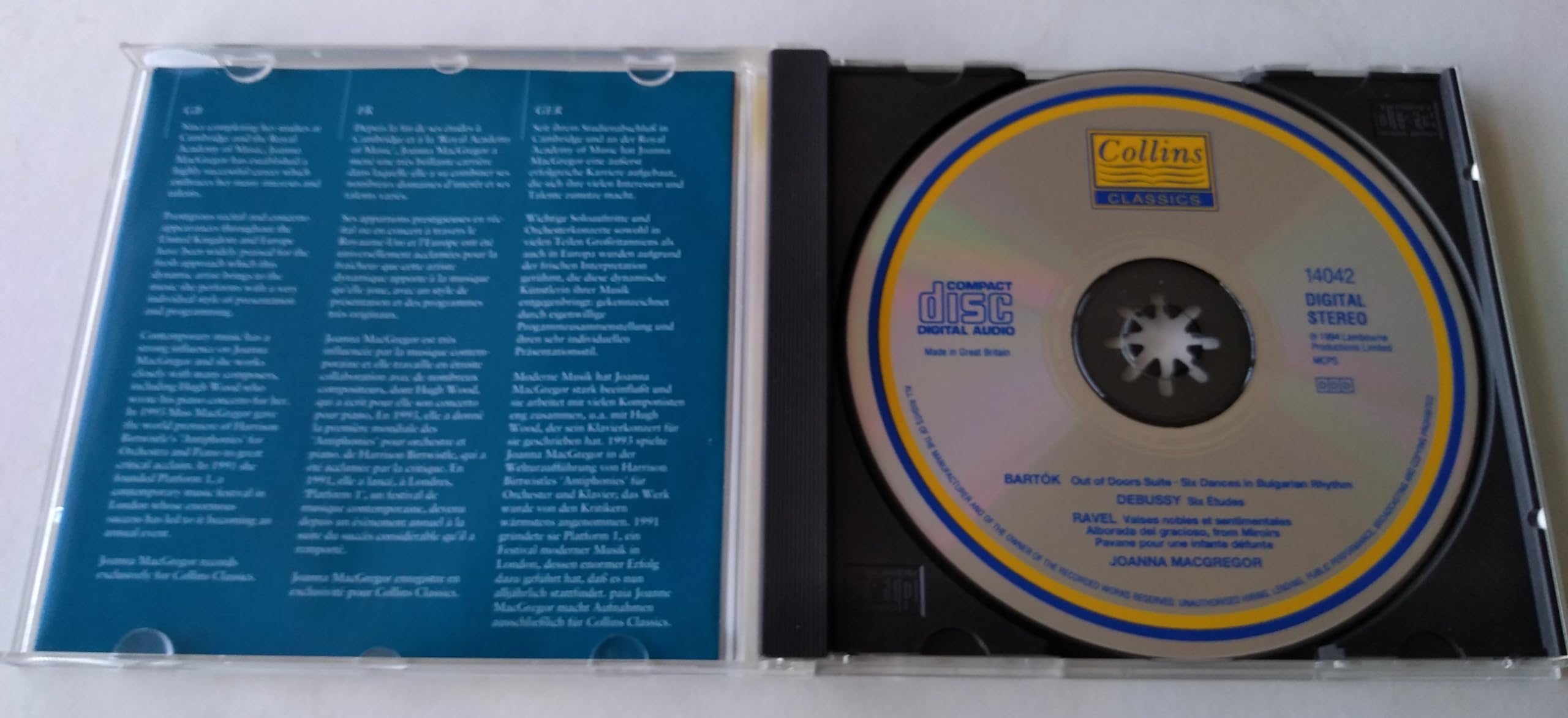 Joanna MacGregor - Classical Piano Works (1994) CD album