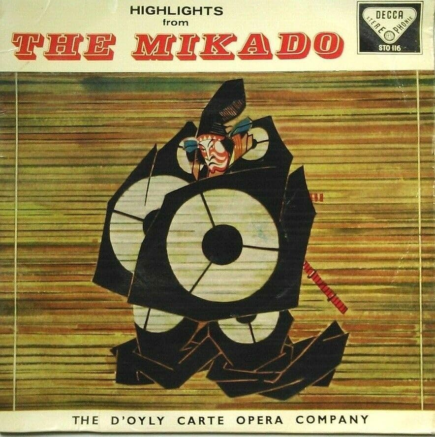 Gilbert And Sullivan, The D'Oyly Carte Opera Company - Highlights from The Mikado (Decca 1960) 7" vinyl EP VG/VG