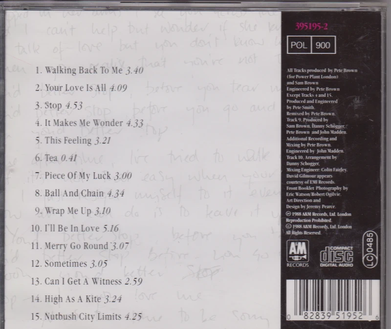 Sam Brown - Stop! (1988) CD album