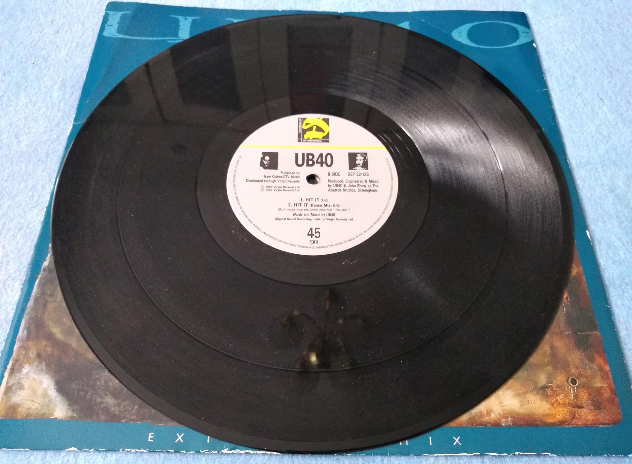UB40 - I Would Do For You (Extended Mix) (DEP International 1989) 12" vinyl single VG/VG