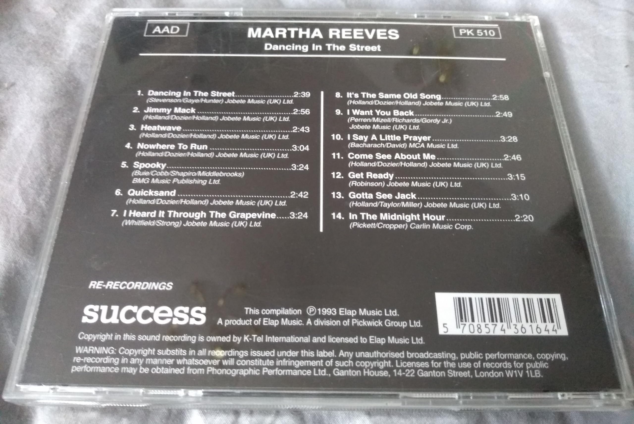 Martha Reeves - Dancing In The Street (1993) CD album