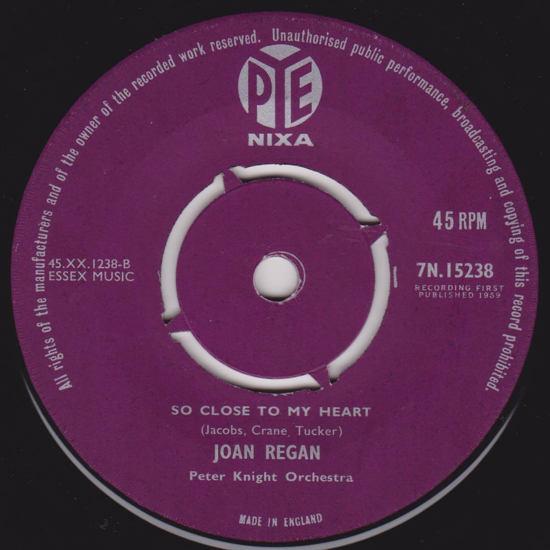 Joan Regan - Happy Anniversary (Pye 1959) 7" vinyl single VG/-