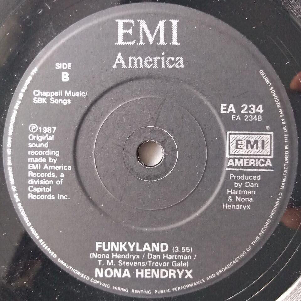 Nona Hendryx – Why Should I Cry? (EMI 1987) 7" vinyl single VG/-