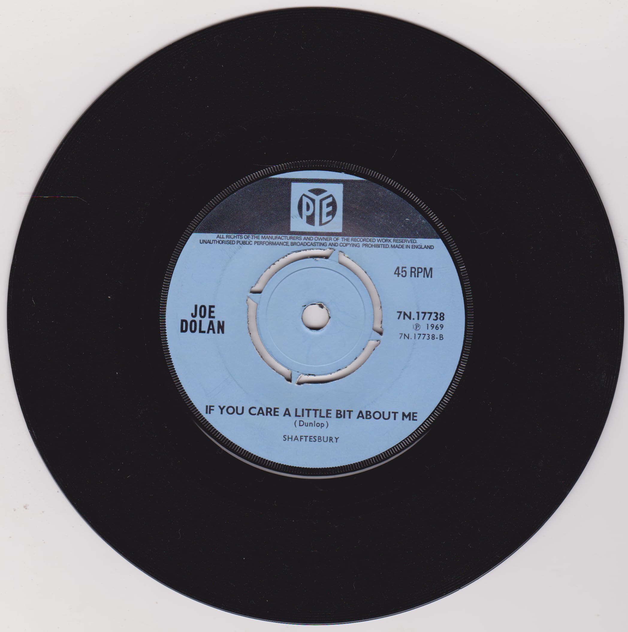 Joe Dolan – Make Me An Island (Pye 1969) 7" vinyl single VG/-