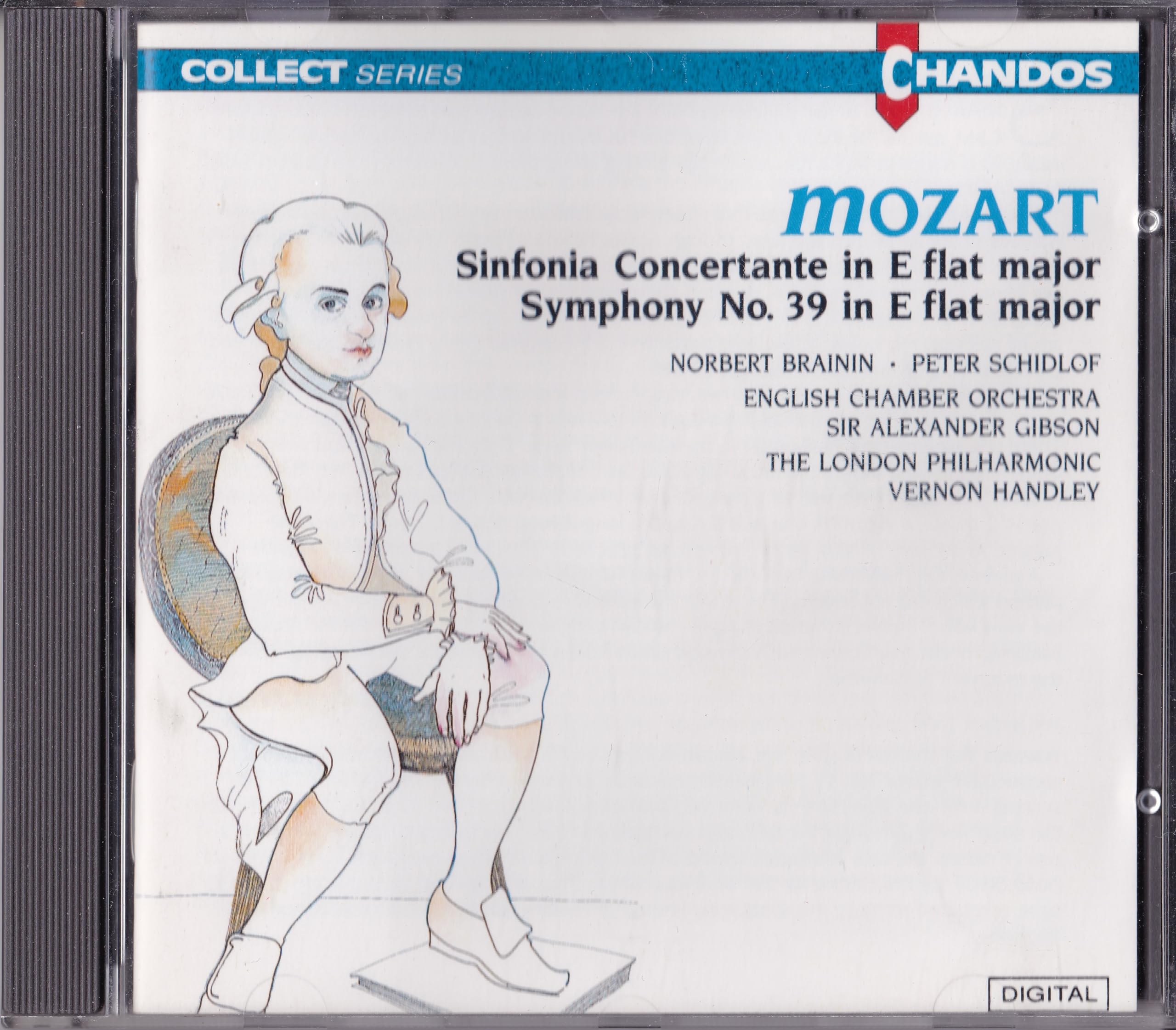 Mozart: Sinfonia Concertante & Symphony No. 39 (1990) CD album