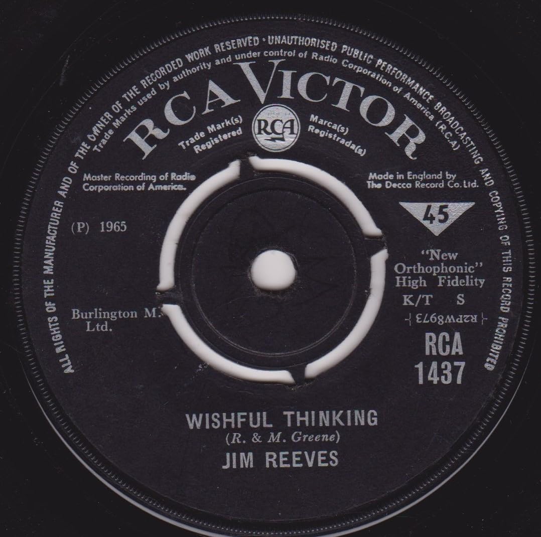 Jim Reeves ‎– It Hurts So Much (To See You Go) (RCA Victor 1965) 7" vinyl single VG/-