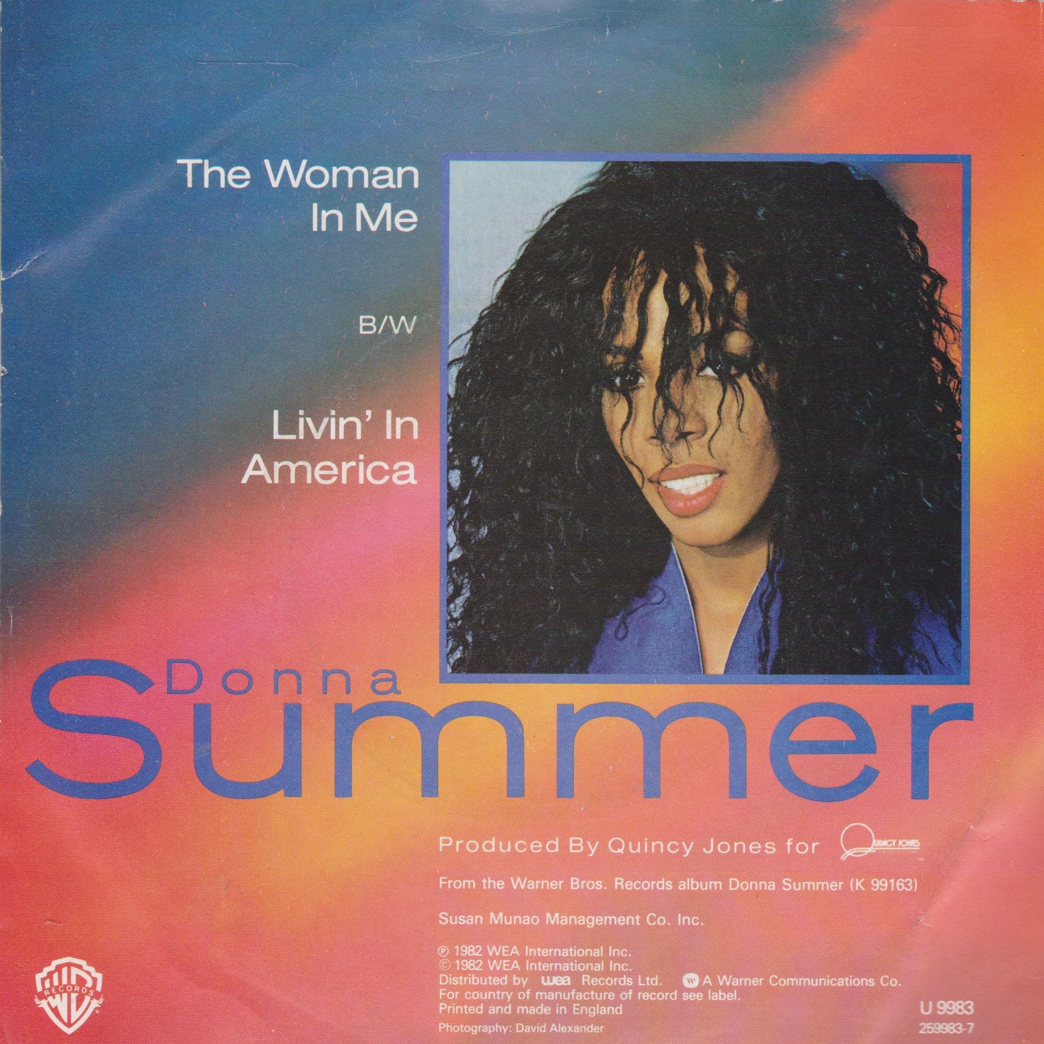 Donna Summer - The Woman In Me (Warner Bros 1983) 7" vinyl single VG/VG