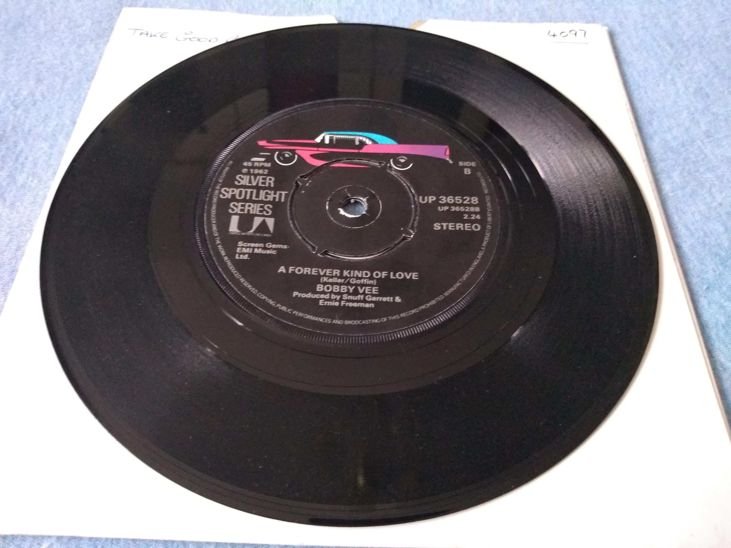 Bobby Vee - Take Good Care of My Baby (UA 1979) 7" vinyl single VG/-