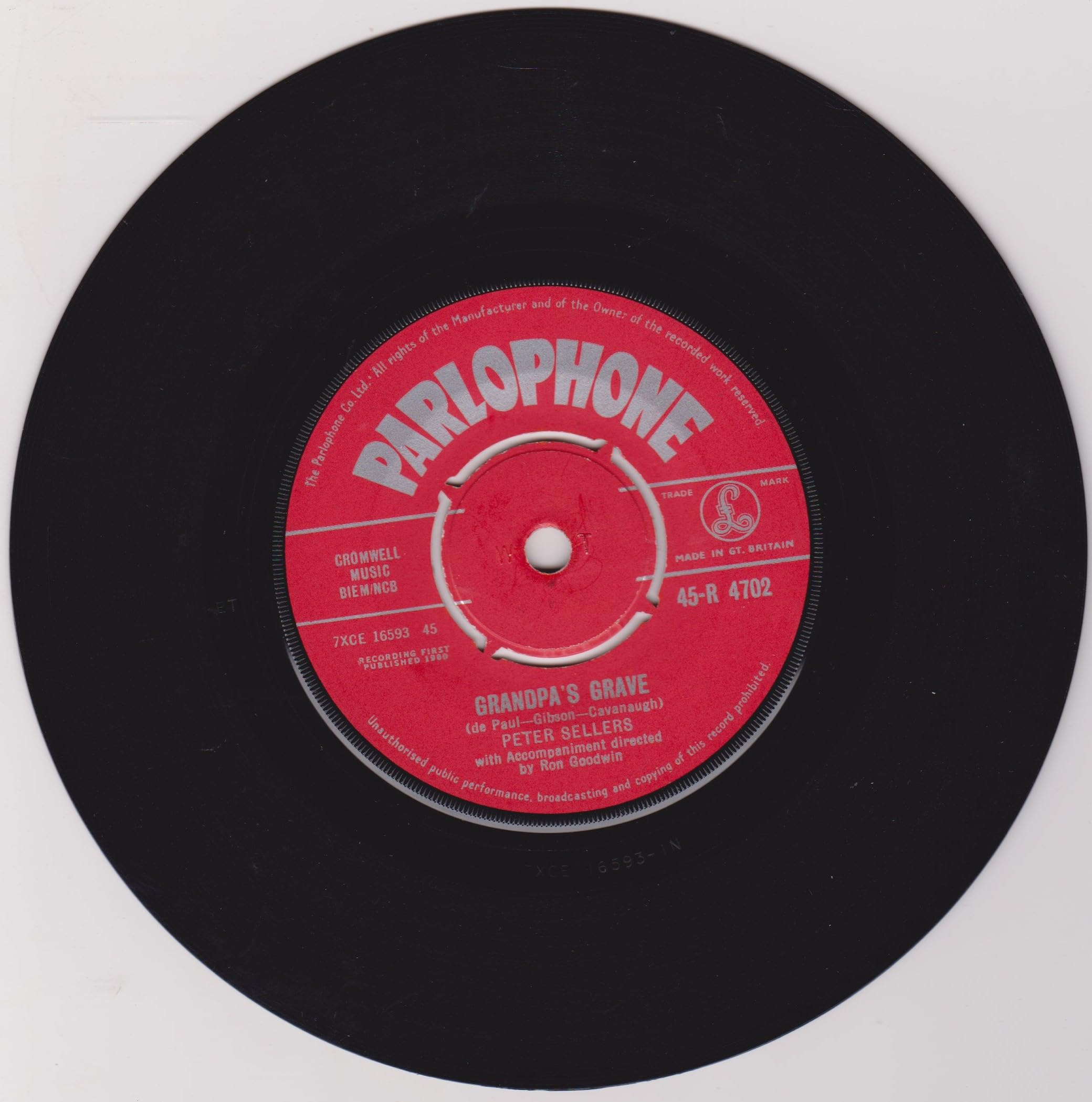 Peter Sellers & Sophia Loren ‎– Goodness Gracious Me! (Parlophone 1960) 7" vinyl single VG/G+