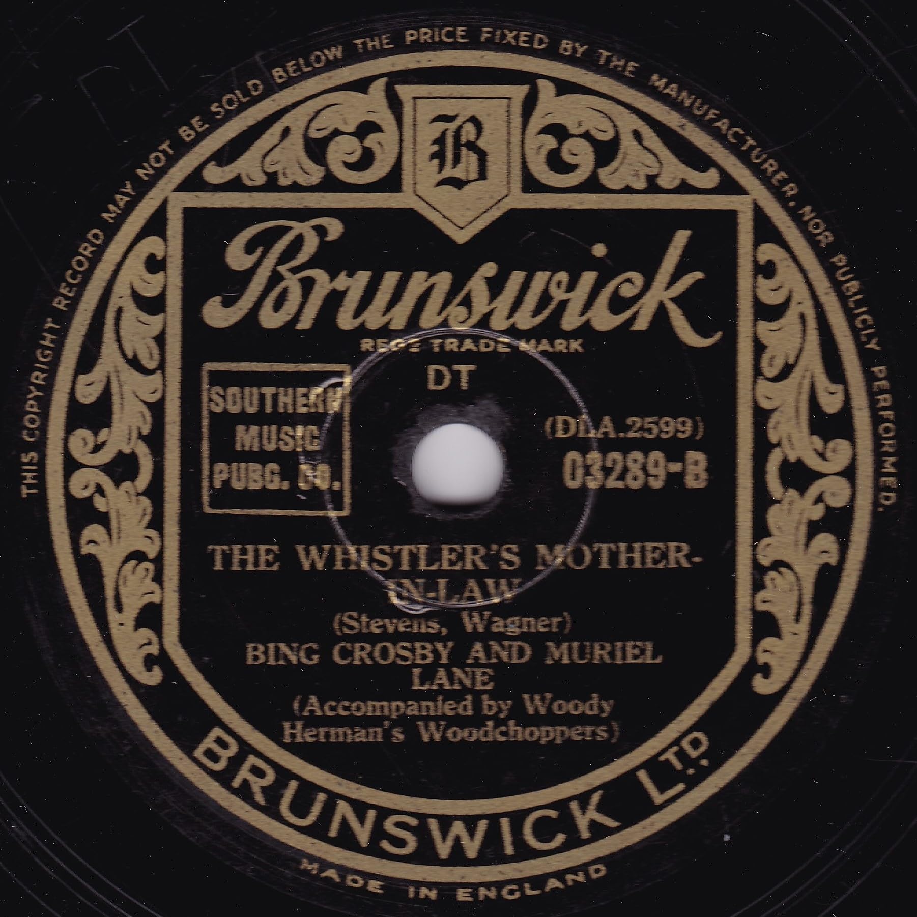 Bing Crosby - The Anniversary Waltz (Brunswick) 10" 78RPM shellac single VG/-