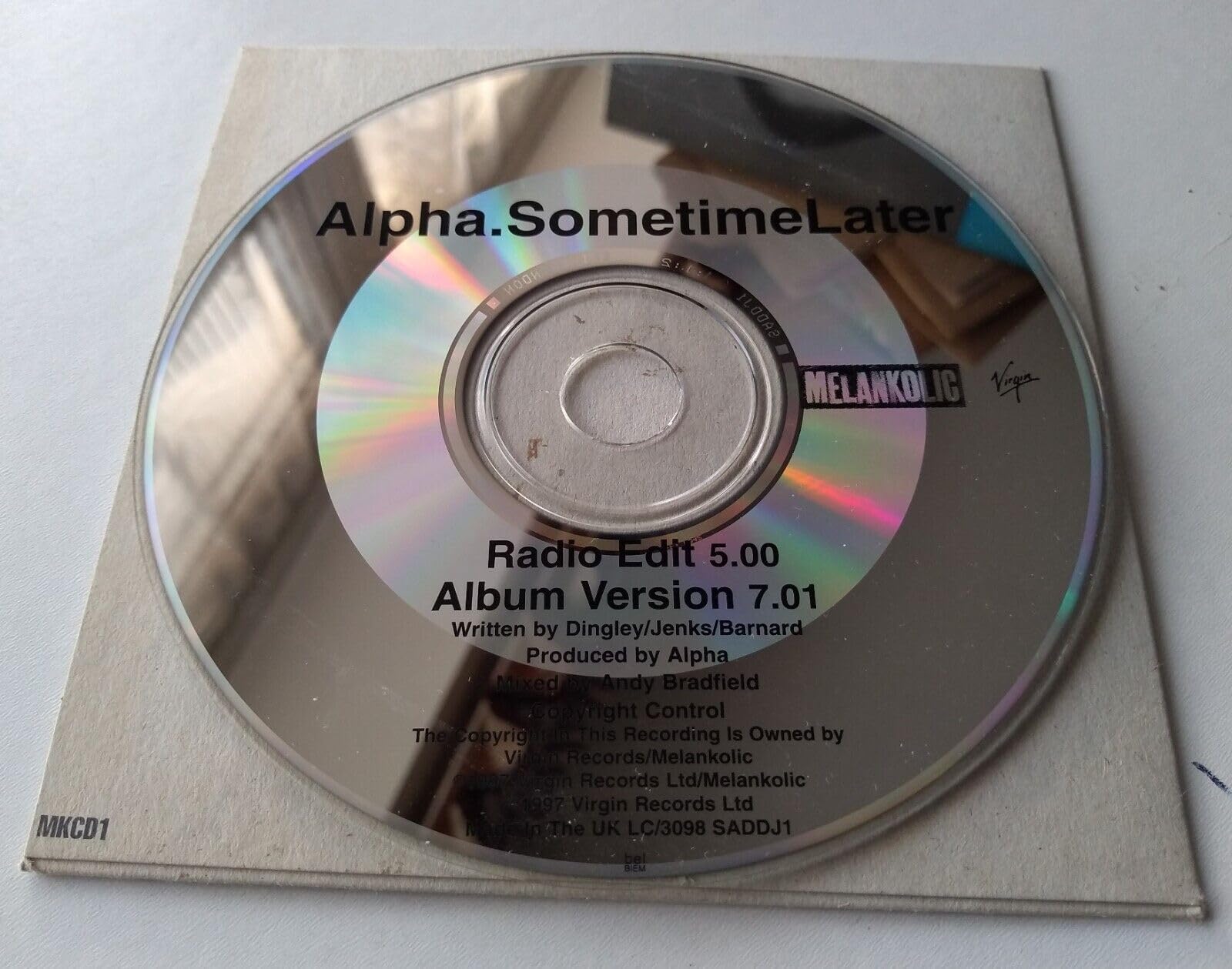 Alpha - Sometime Later CD single promo