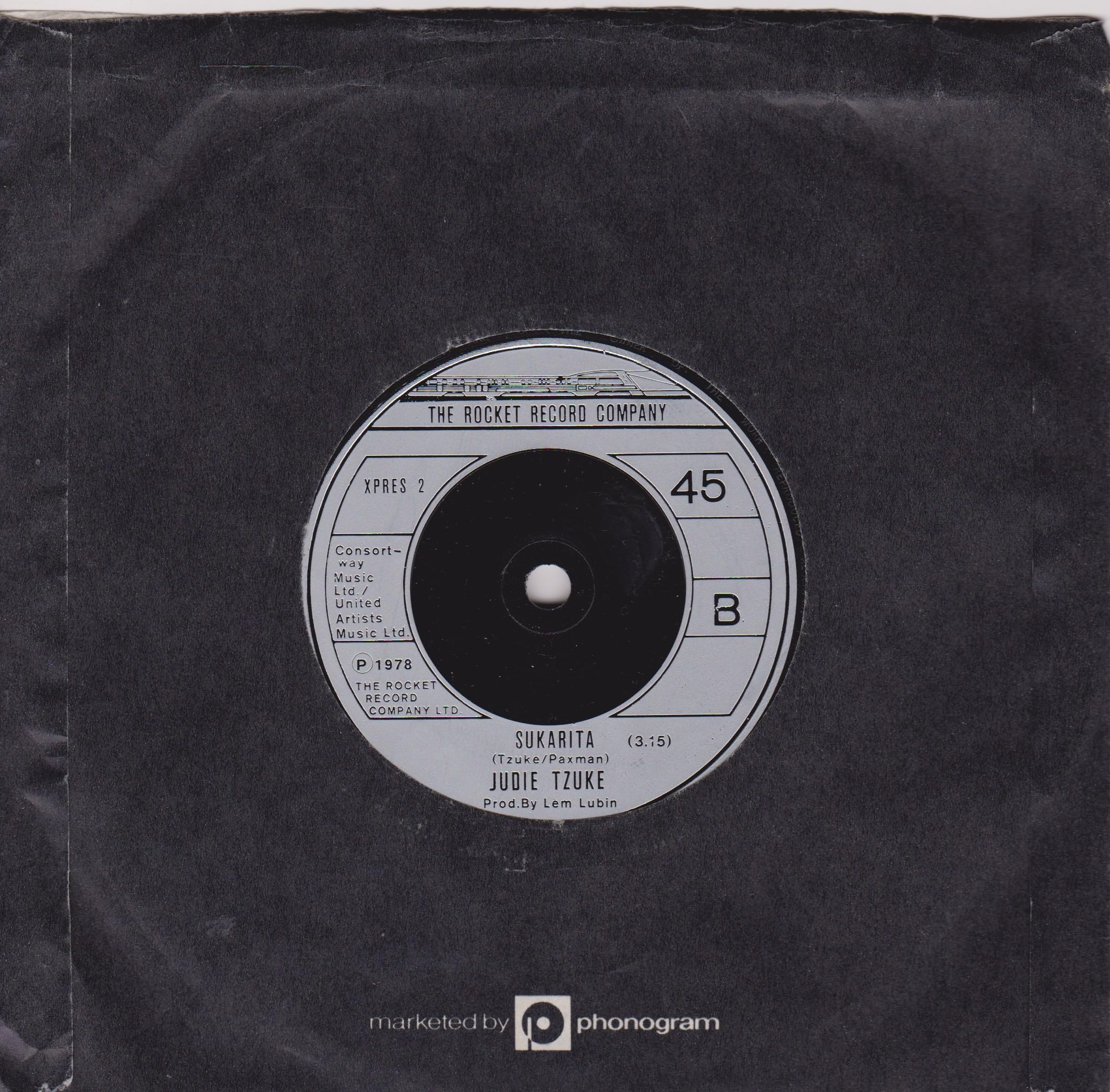 Judie Tzuke – For You (Rocket 1978) 7" vinyl single VG/VG