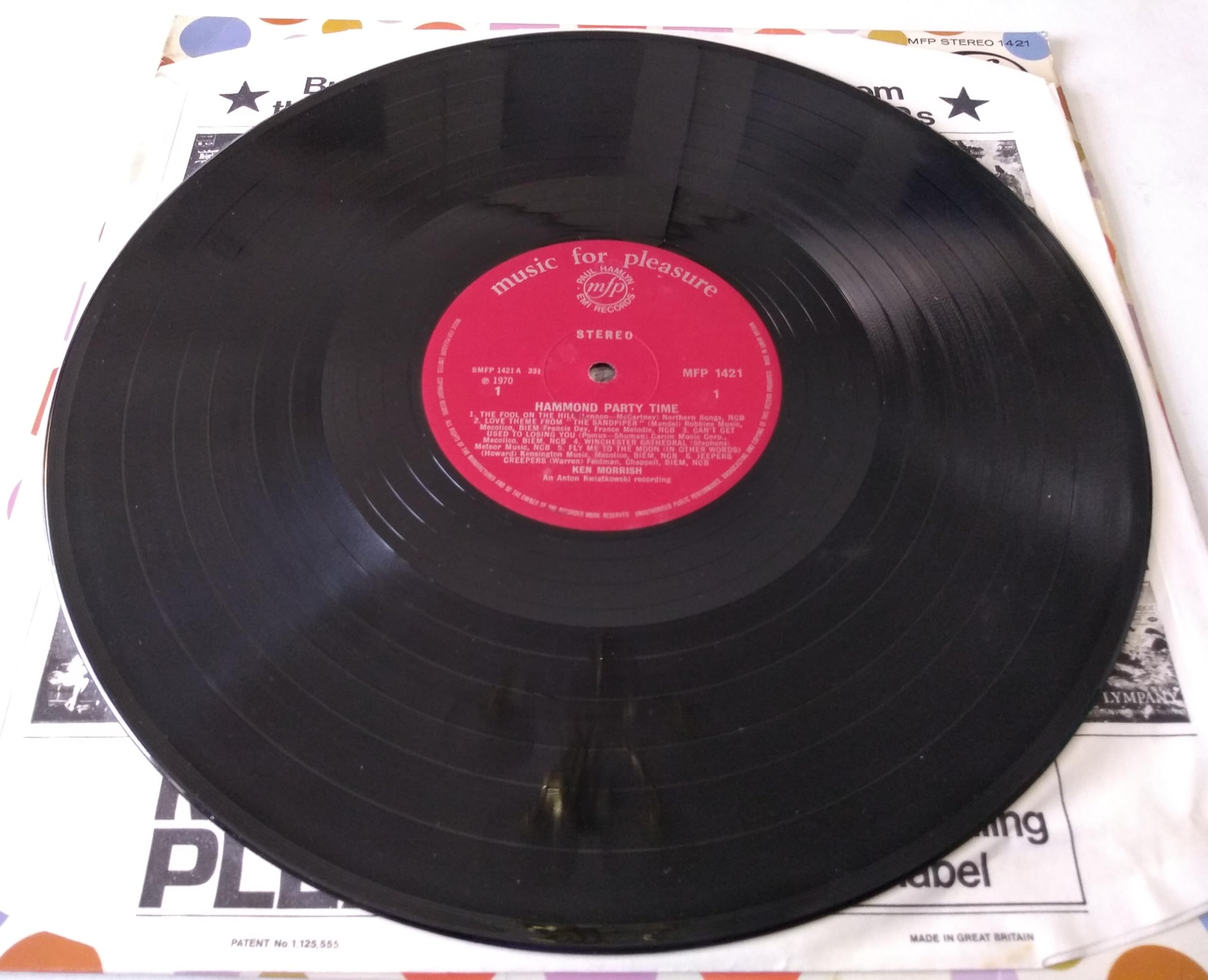 Ken Morrish ‎– Hammond Party Time (MFP 1970) 12" vinyl LP VG/VG
