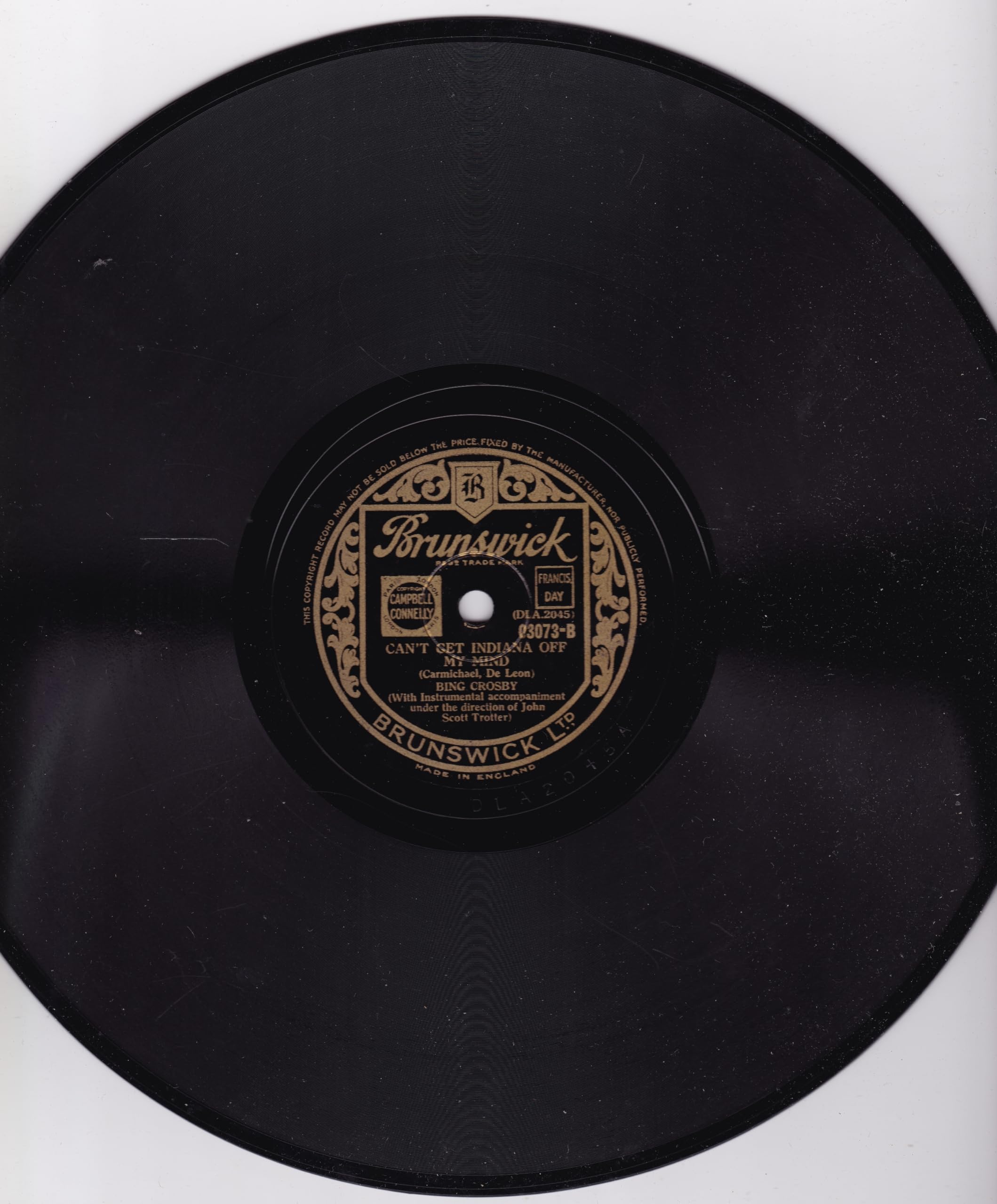 Bing Crosby ‎– Trade Winds (Brunswick 1940) 10" 78RPM shellac single VG/-
