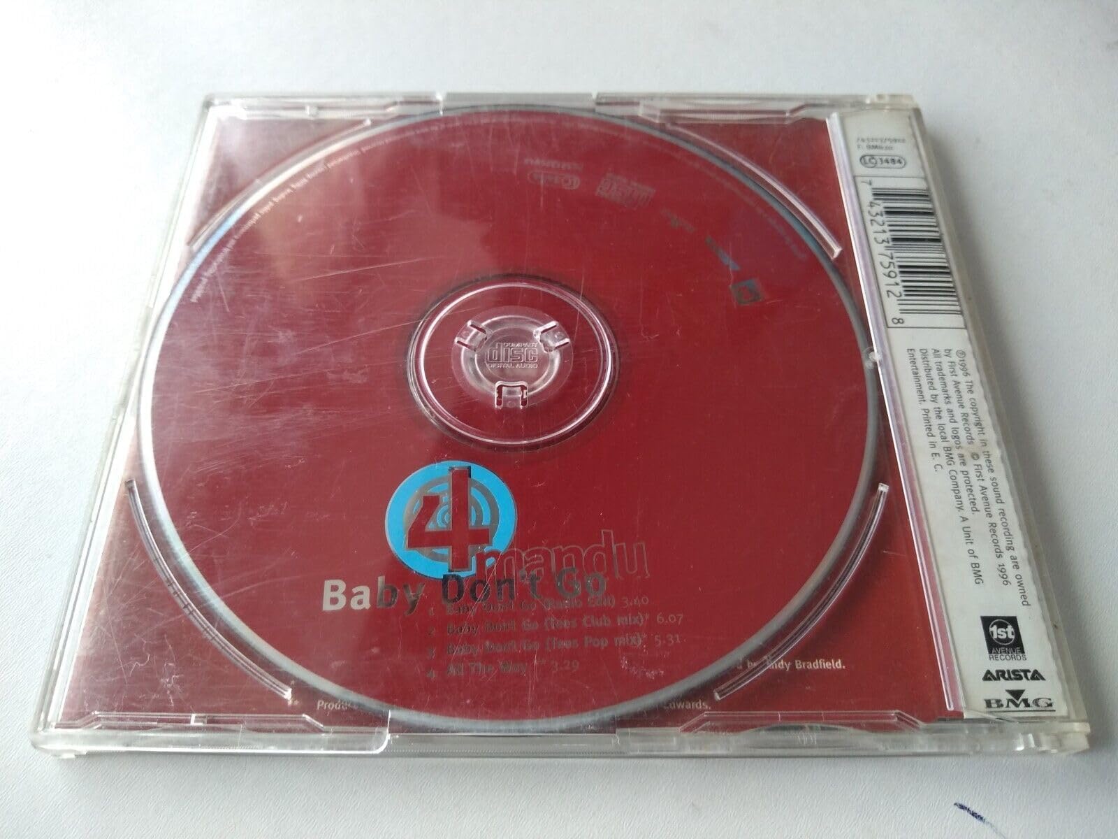 4mandu – Baby Don't Go (1996) CD Single