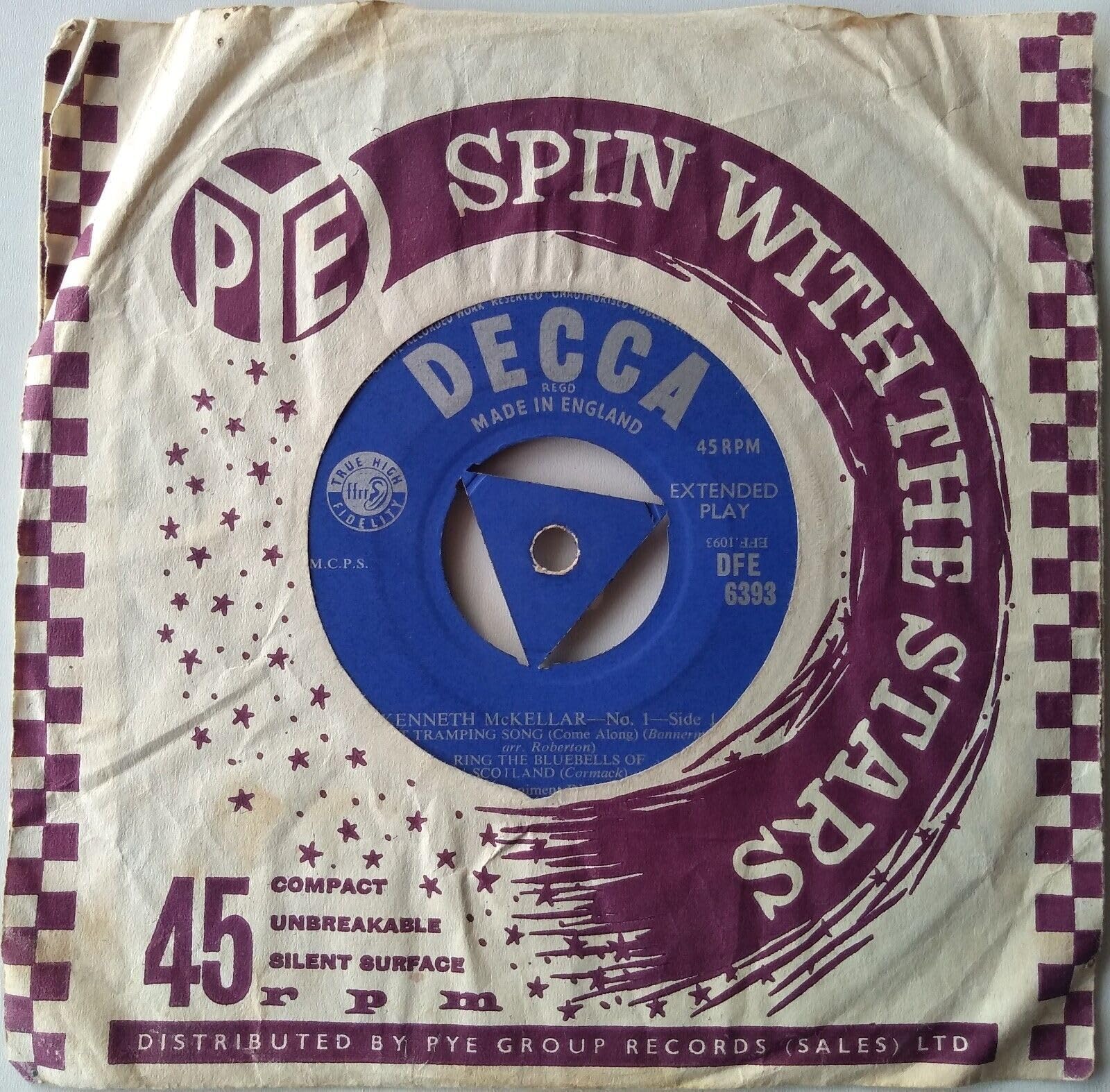 Kenneth McKellar – No. 1 (Decca 1960) 7" vinyl EP VG/-