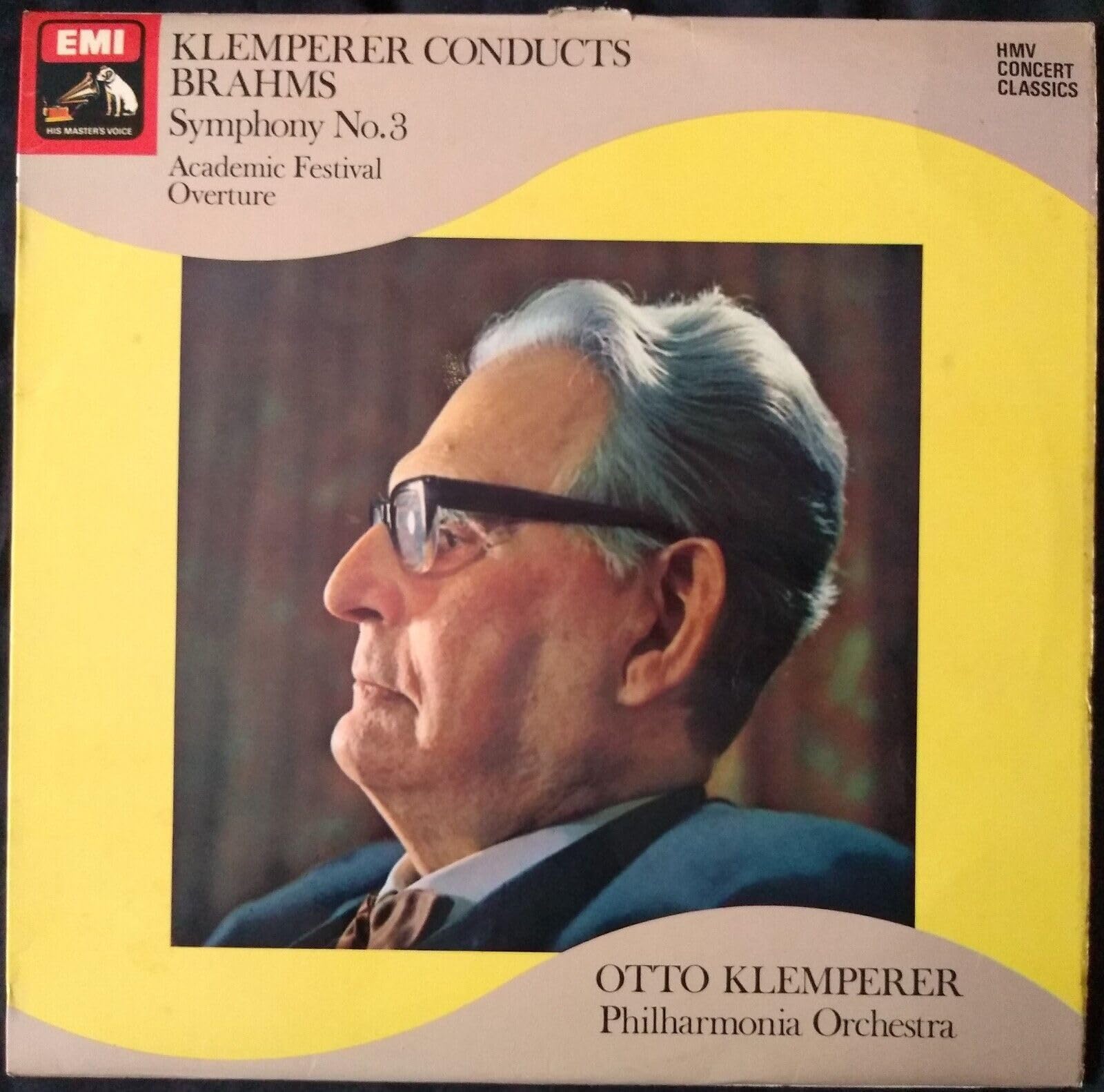 Brahms - Klemperer Conducts Brahms: Symphony No. 3 (HMV 1976) 12" vinyl LP VG/VG