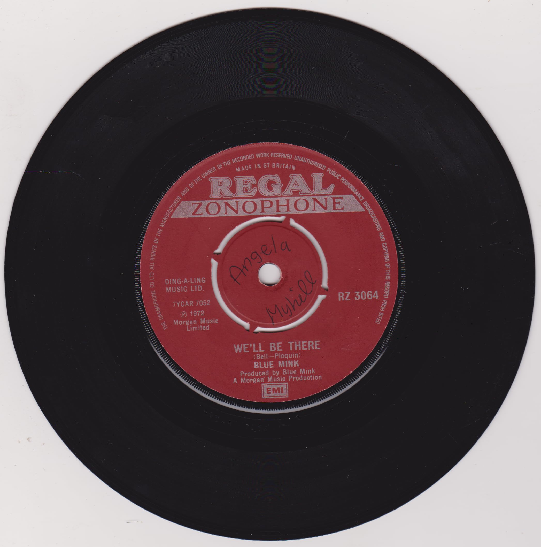 Blue Mink - Stay With Me (Regal 1972) 7" vinyl single VG/-
